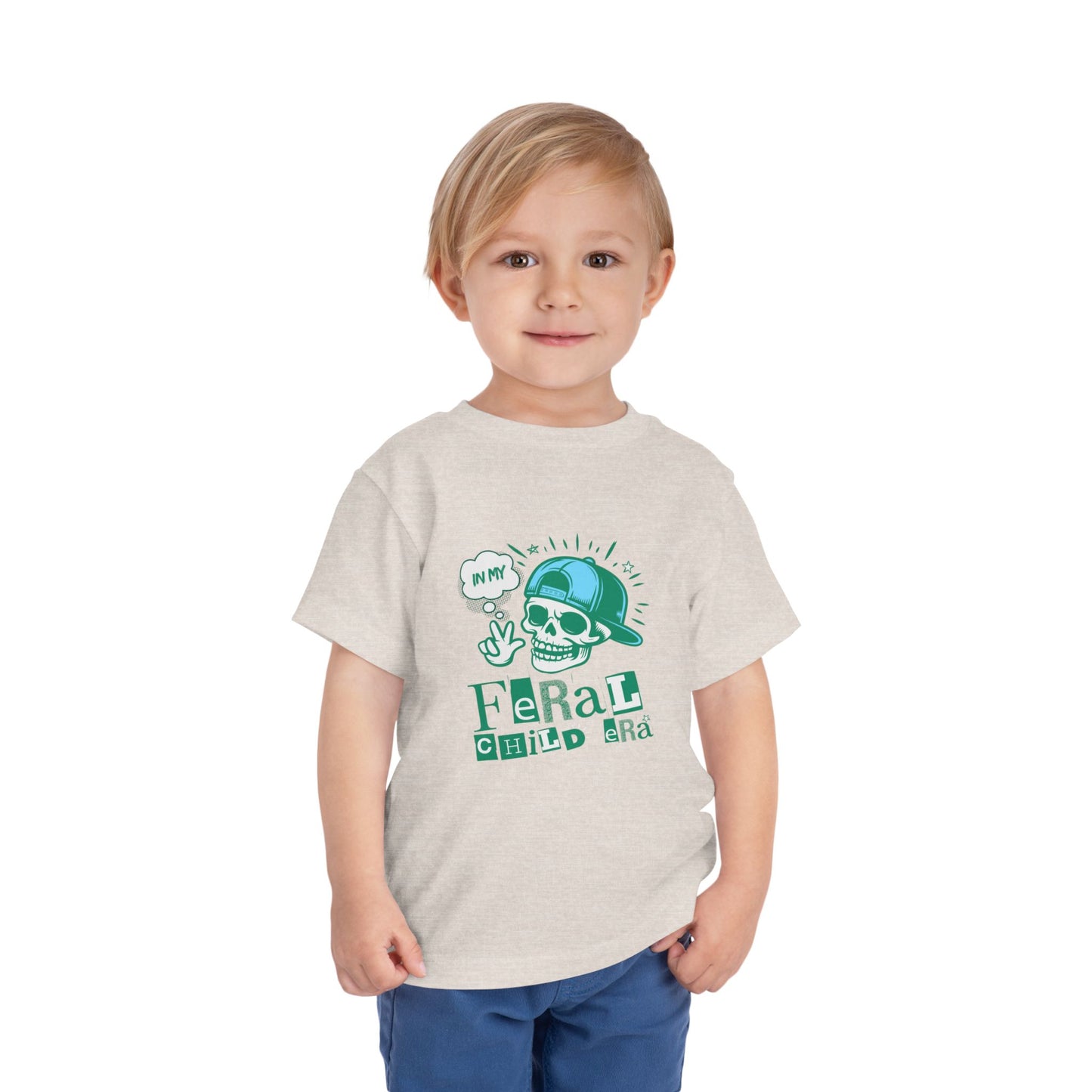 Feral Child - Unisex Toddler/Kid - Front Print on Light & Dark Tees 👕