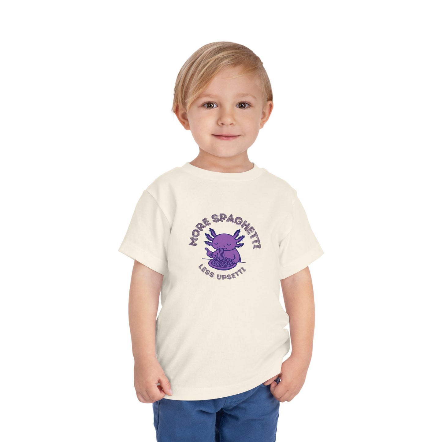 More Spaghetti - Unisex Toddler/Kid - Front Print on Light & Dark Tees👕
