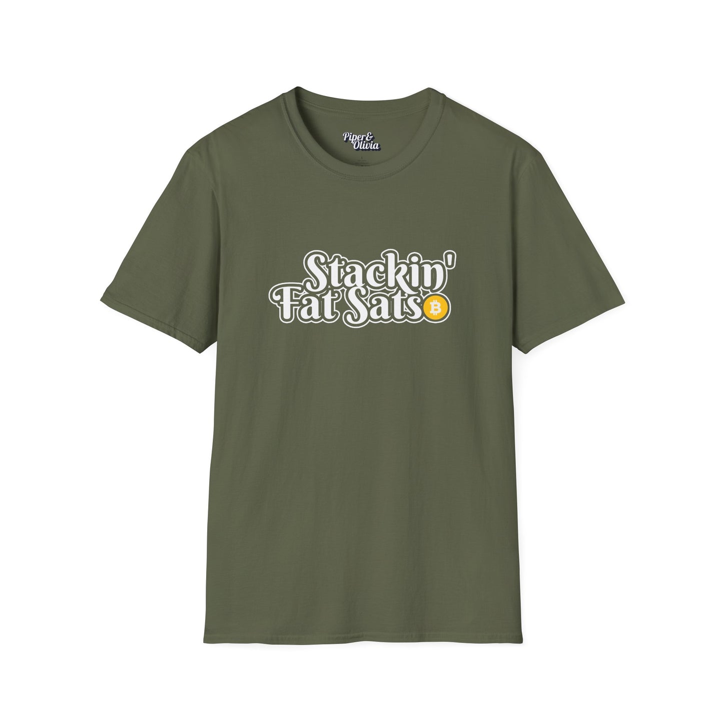 Stakin Sats - Unisex - On Dark and Light Colored Tee๐