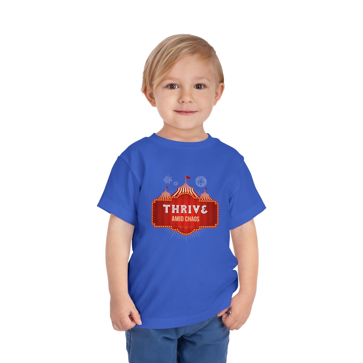 Thrive Amid Chaos - Unisex Toddler/Kid - Front Print on Light & Dark Tees 👕