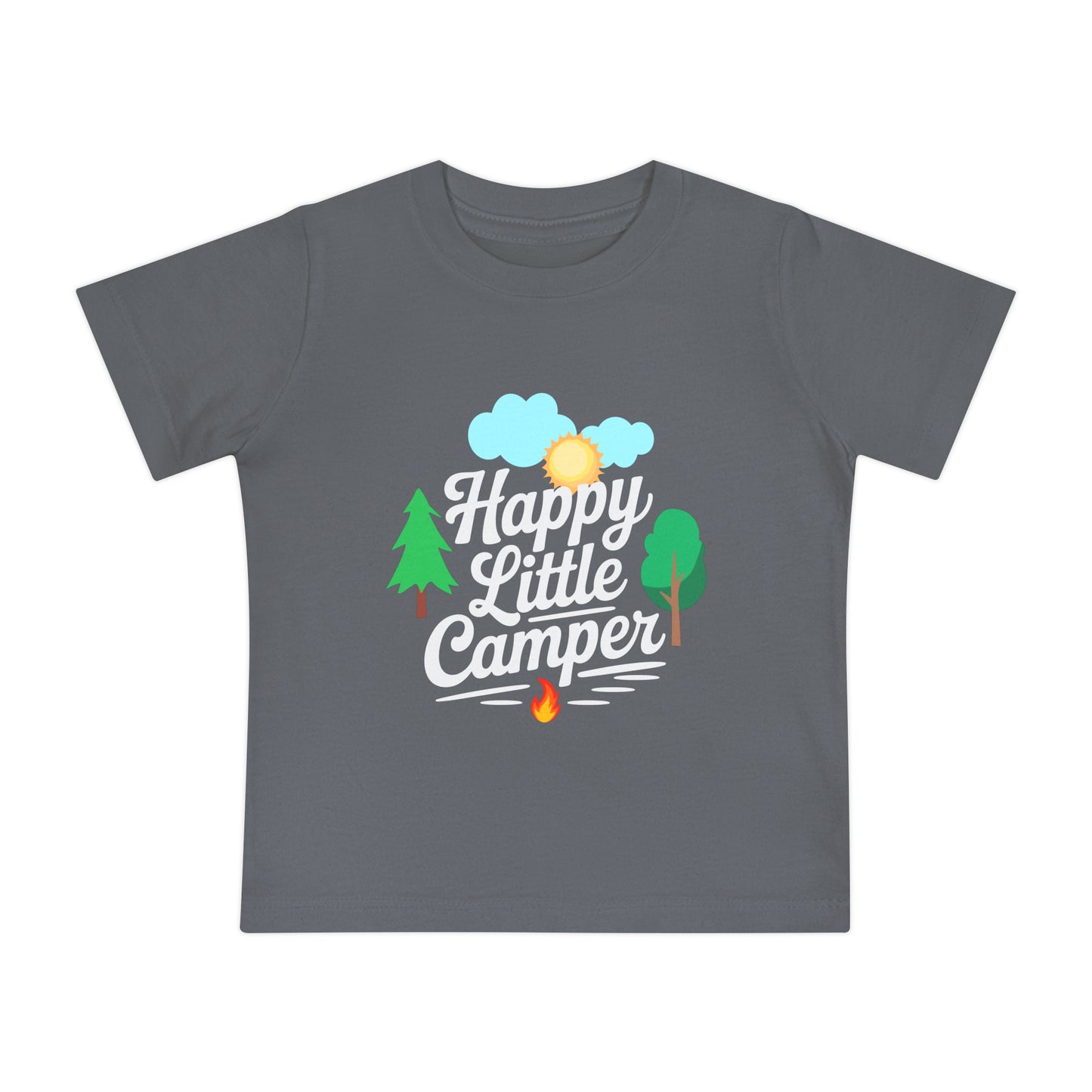 Happy Little Camper Baby - Unisex - on Light & Dark Tees👕