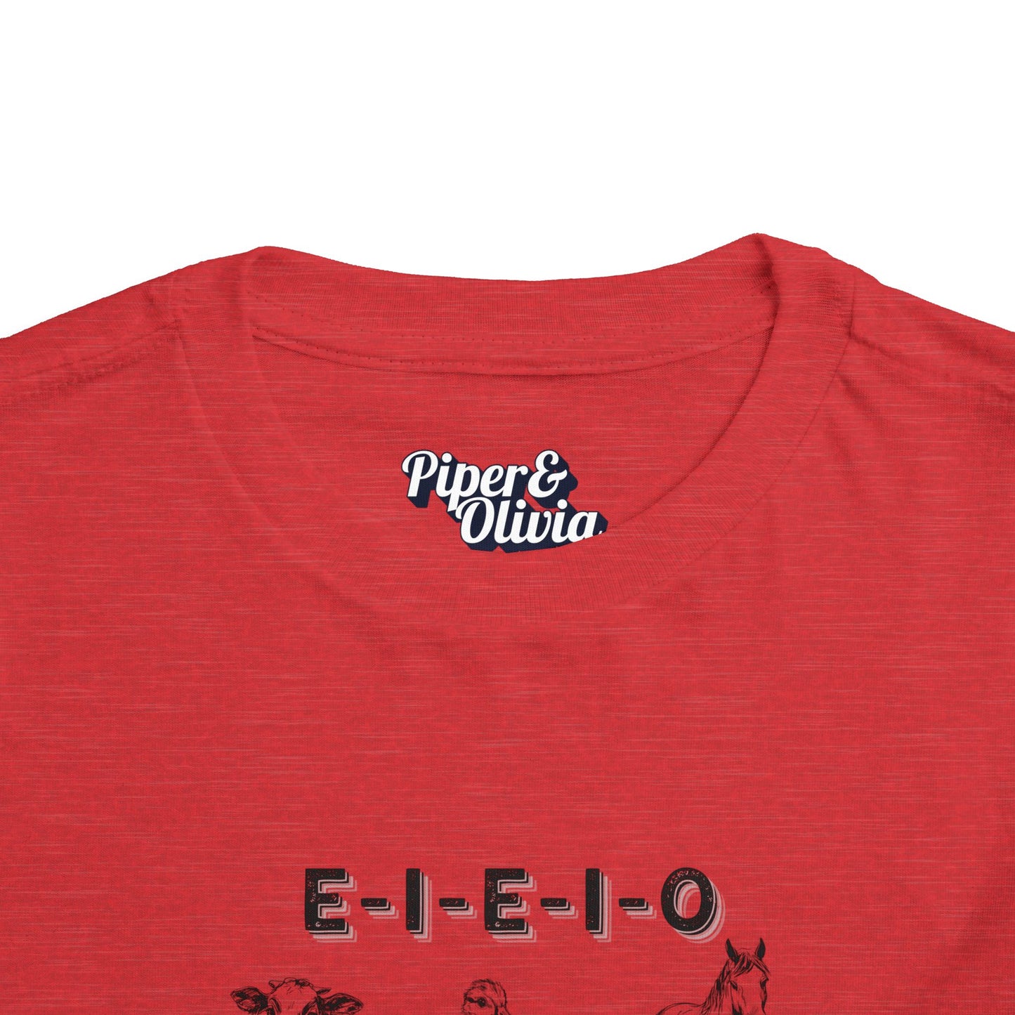E-I-E-I-O - Unisex Toddler/Kid - Front Print on Light & Dark Tees 👕