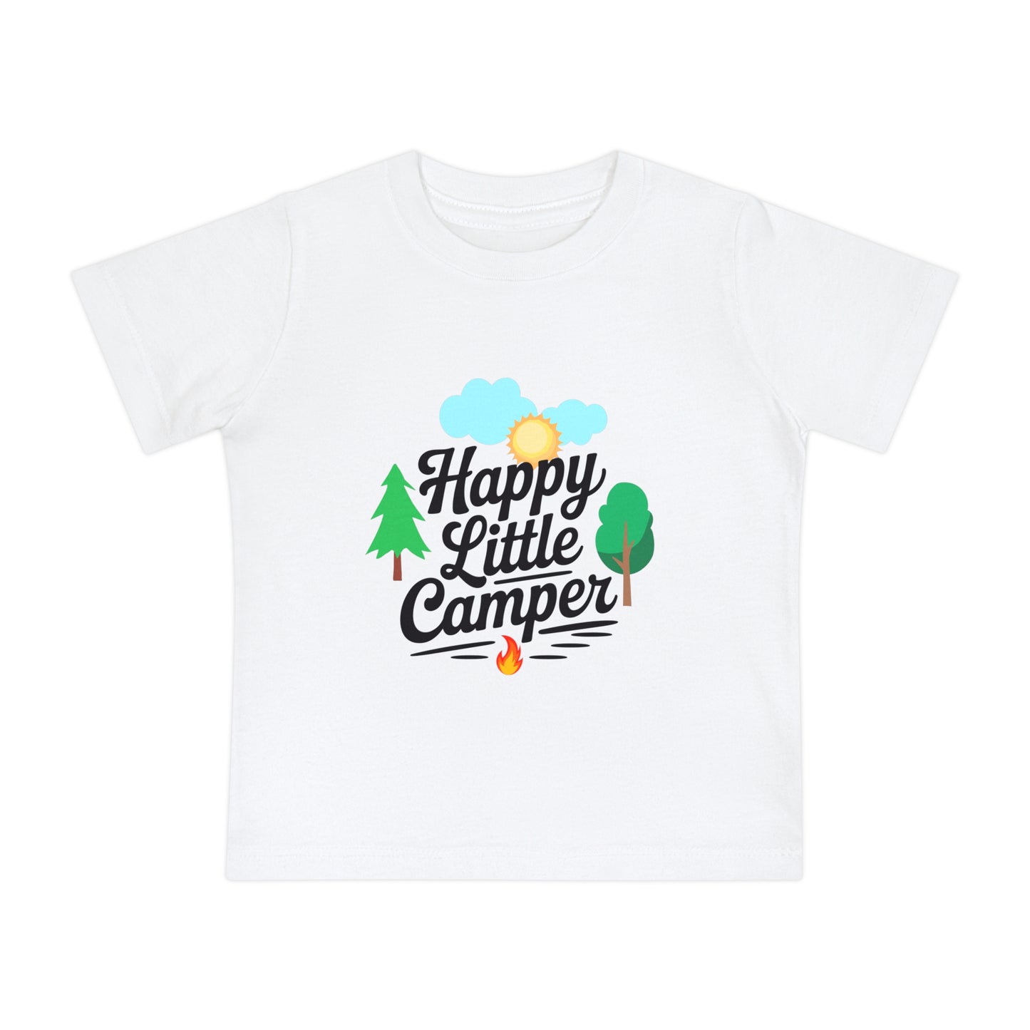 Happy Little Camper Baby - Unisex - on Light & Dark Tees👕