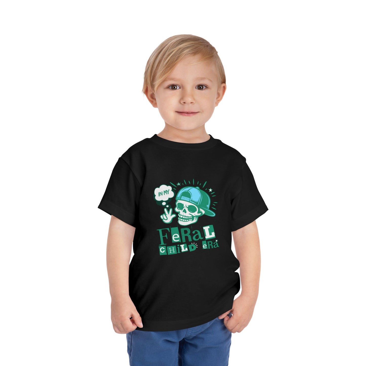 Feral Child - Unisex Toddler/Kid - Front Print on Light & Dark Tees 👕