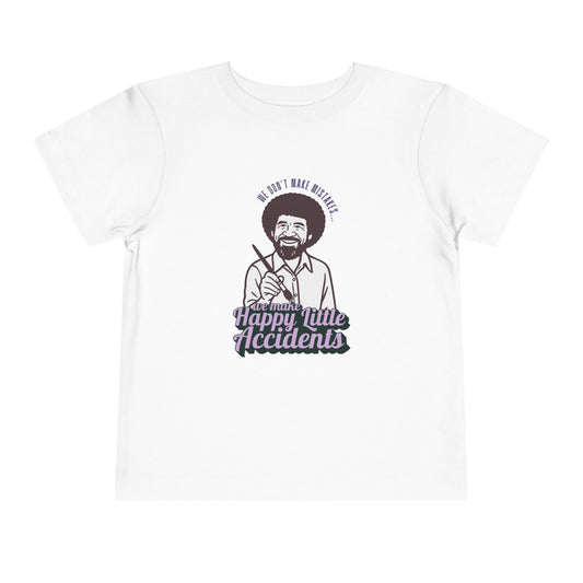 Bob Ross - Unisex Toddler/Kid - Front Print on Light & Dark Tees 👕