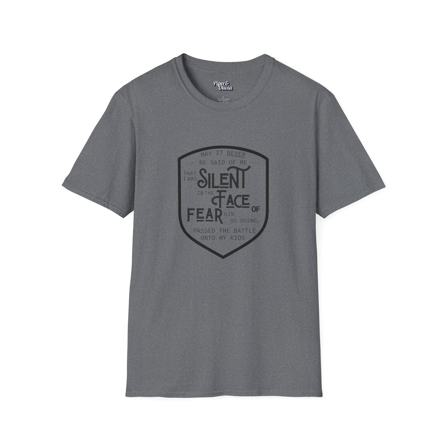 Silent In Fear - Unisex - On Dark and Light Colored Tee๐