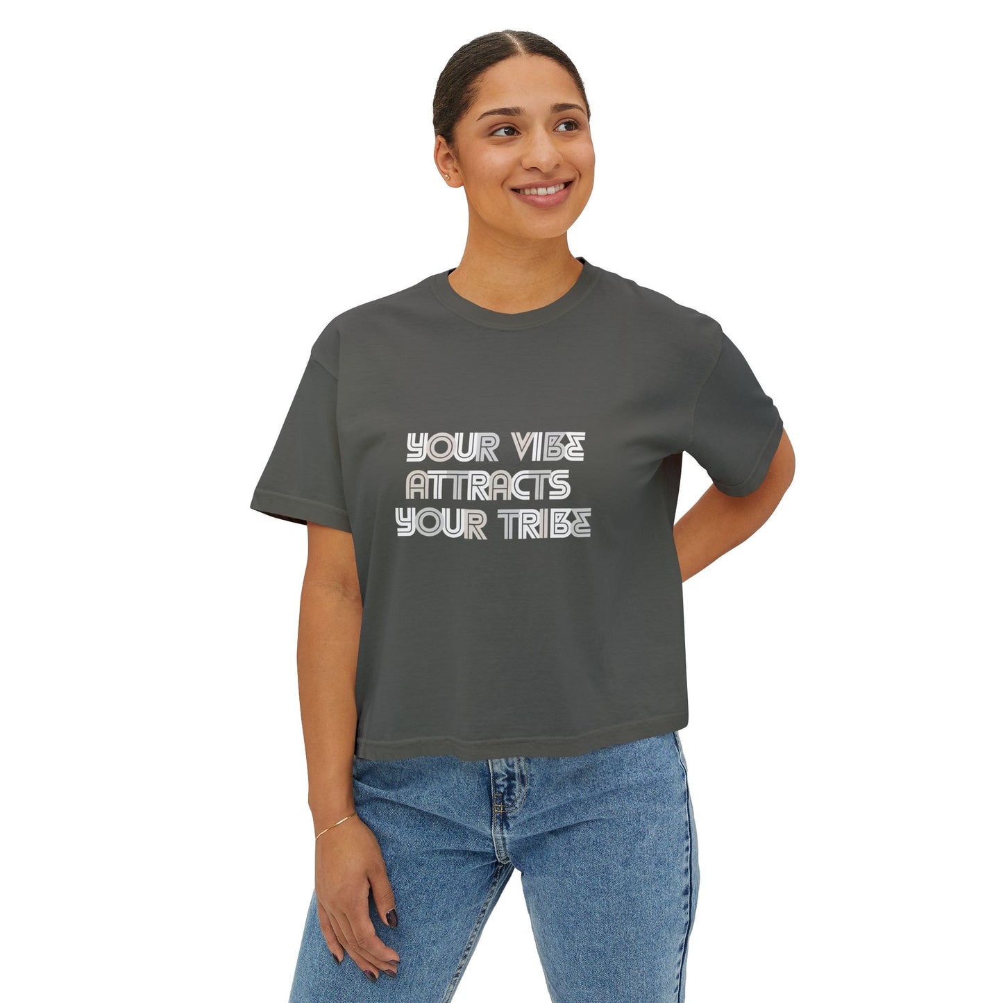 Your Vibe Attracts Your Tribe - Woman's Boxy Tee π