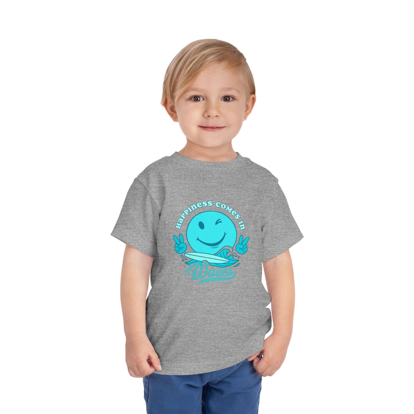 Happiness in Waves- Toddler/Kid - on Light & Dark Tees👕