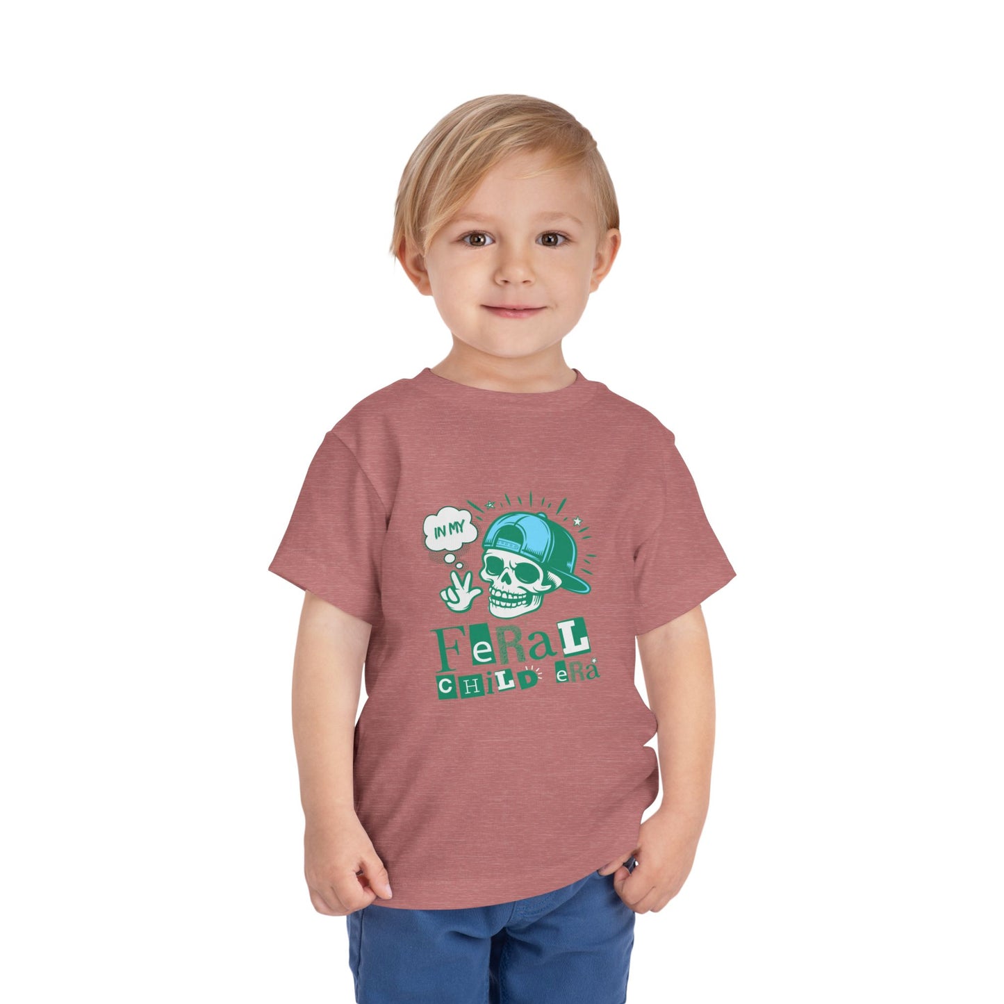 Feral Child - Unisex Toddler/Kid - Front Print on Light & Dark Tees 👕