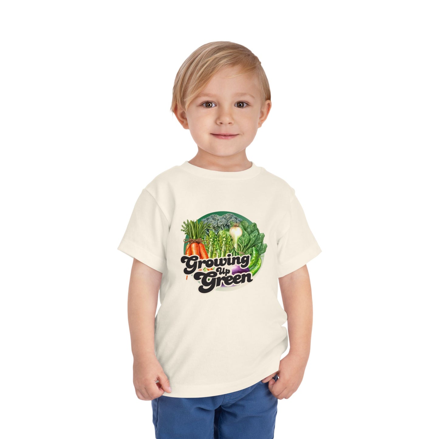 Growing Up Green - Unisex Toddler/Kid - Front Print on Light & Dark Tees👕