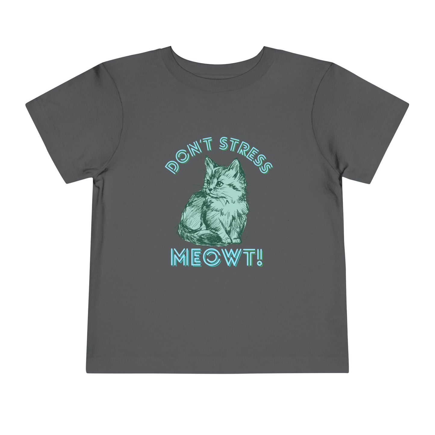 Stress Meowt - Unisex Toddler/Kid - Front Print on Light & Dark Tees 👕