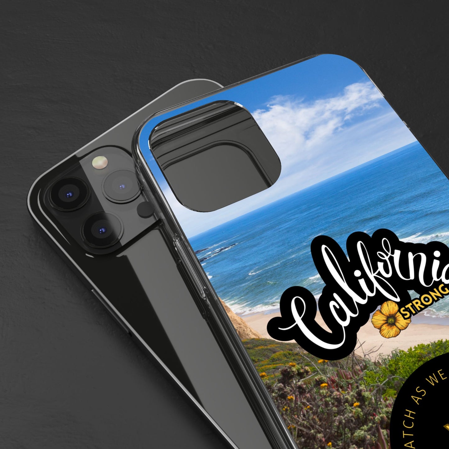 Rebuild California - Phone Case - Clear Cases with Sunset Design📱