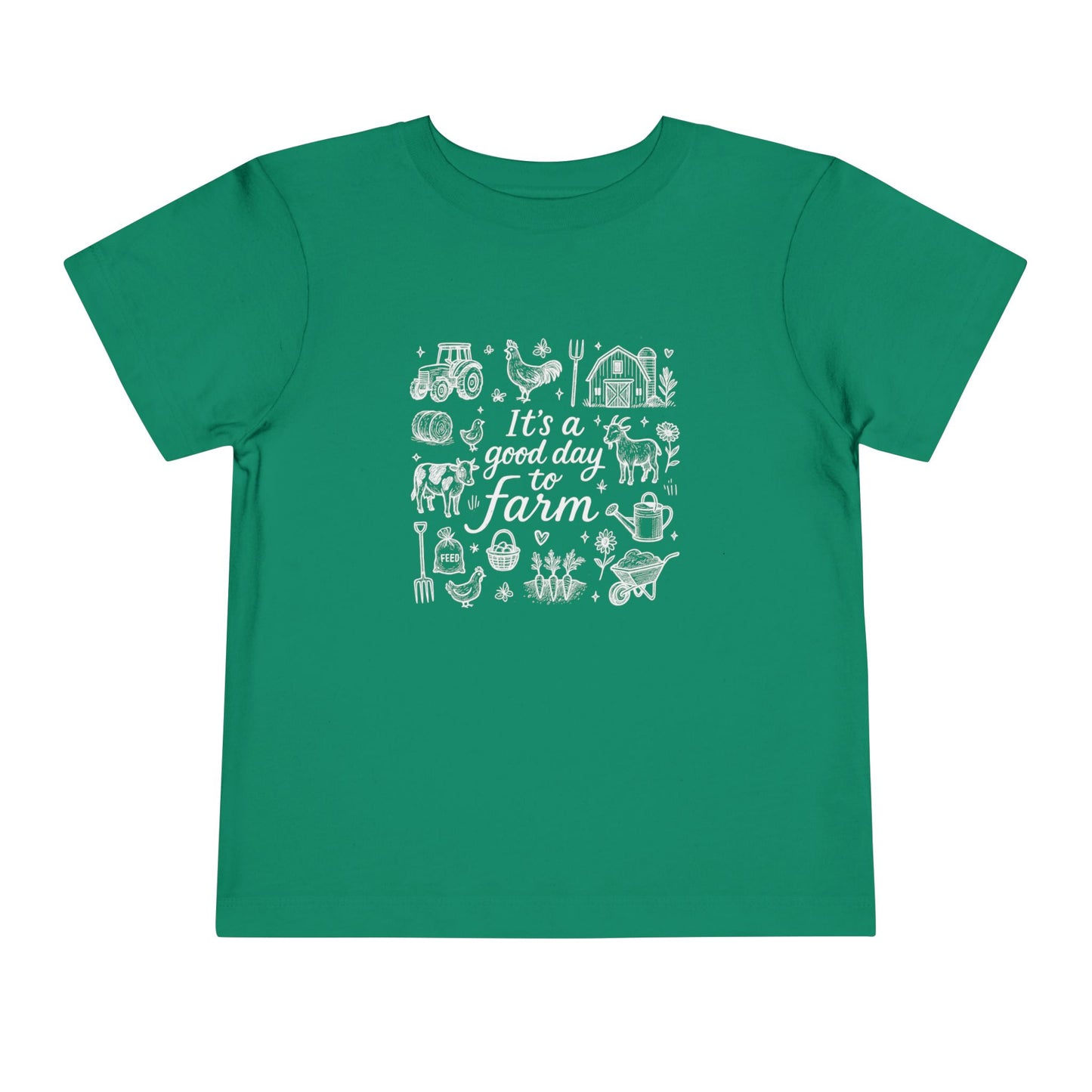 Good Day To Farm - Unisex Toddler/Kid - Front Print on Light & Dark Tees👕