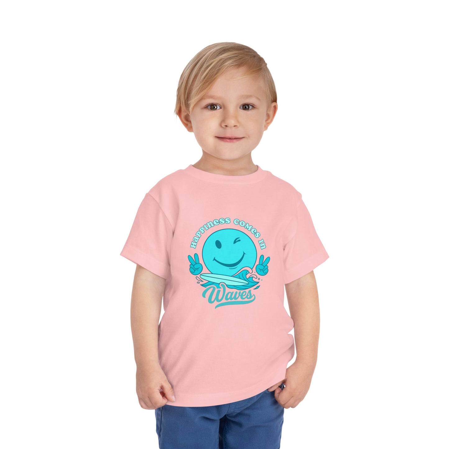 Happiness in Waves- Toddler/Kid - on Light & Dark Tees👕