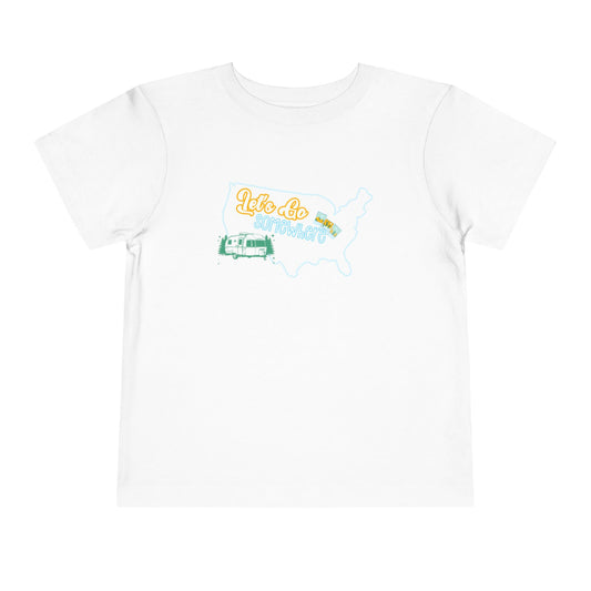 Let's Go Somewhere - Unisex Toddler/Kid - Front Print on Light & Dark Tees👕