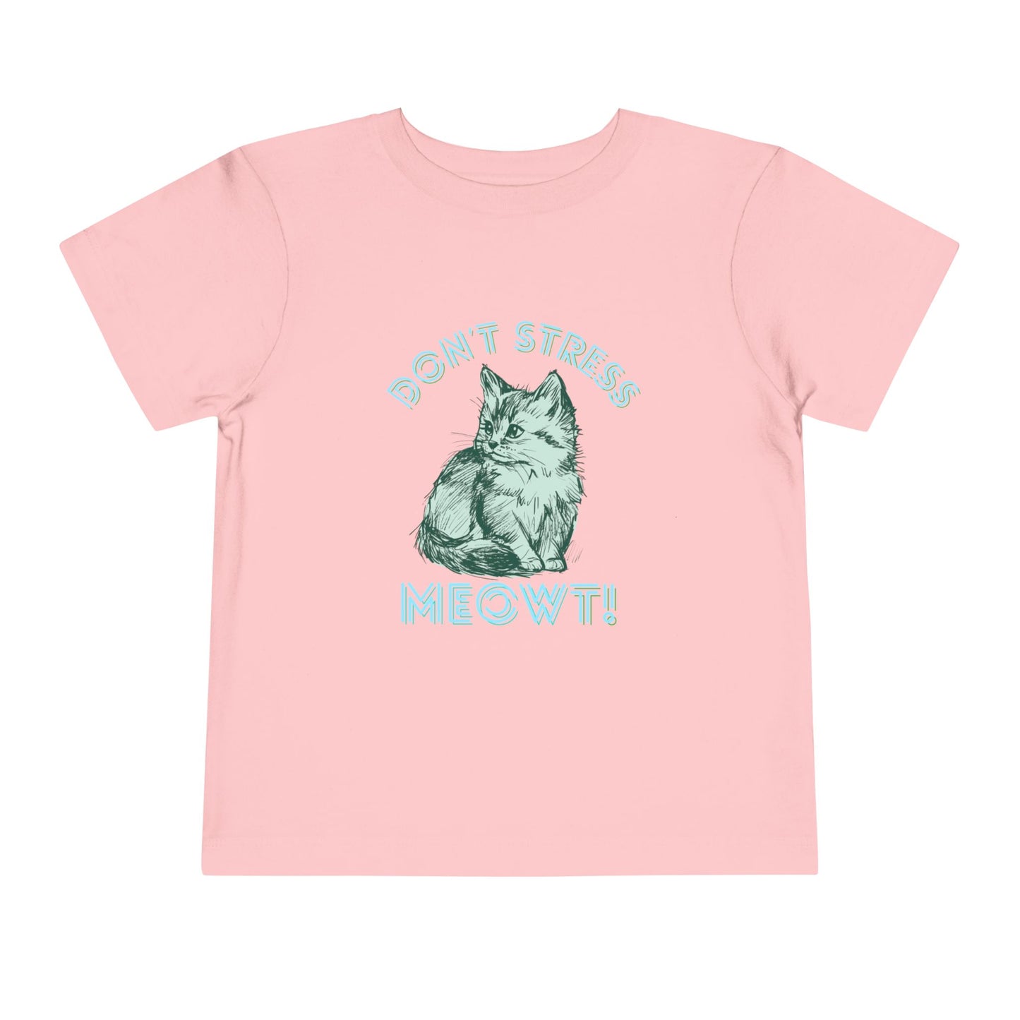 Stress Meowt - Unisex Toddler/Kid - Front Print on Light & Dark Tees 👕