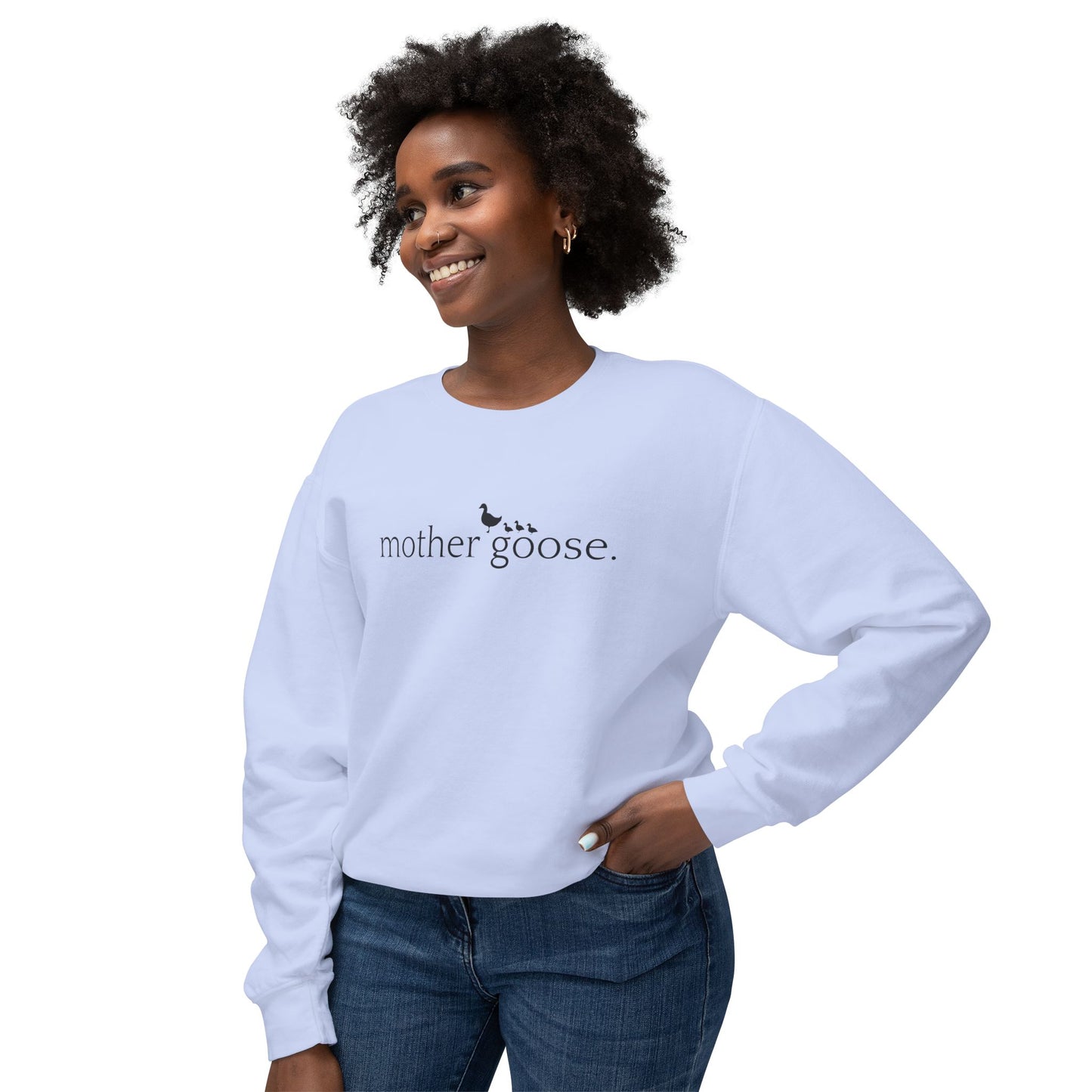 Mother Goose - Unisex - On Dark Lightweight Crewneck Sweatshirt π