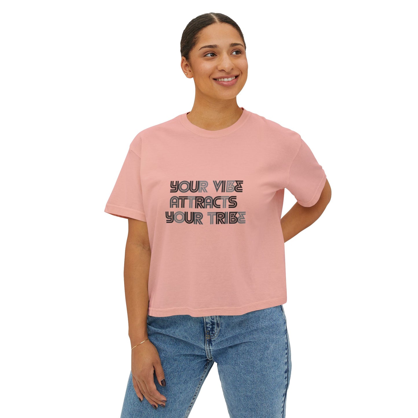 Your Vibe Attracts Your Tribe - Woman's Boxy Tee π