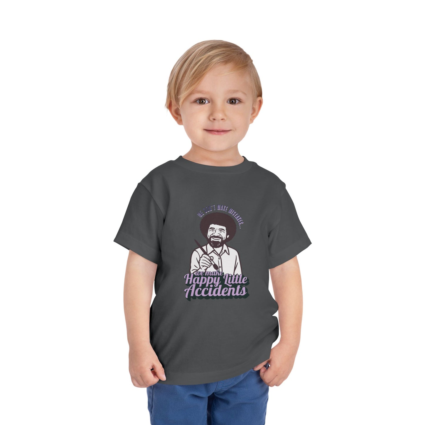 Bob Ross - Unisex Toddler/Kid - Front Print on Light & Dark Tees ๐