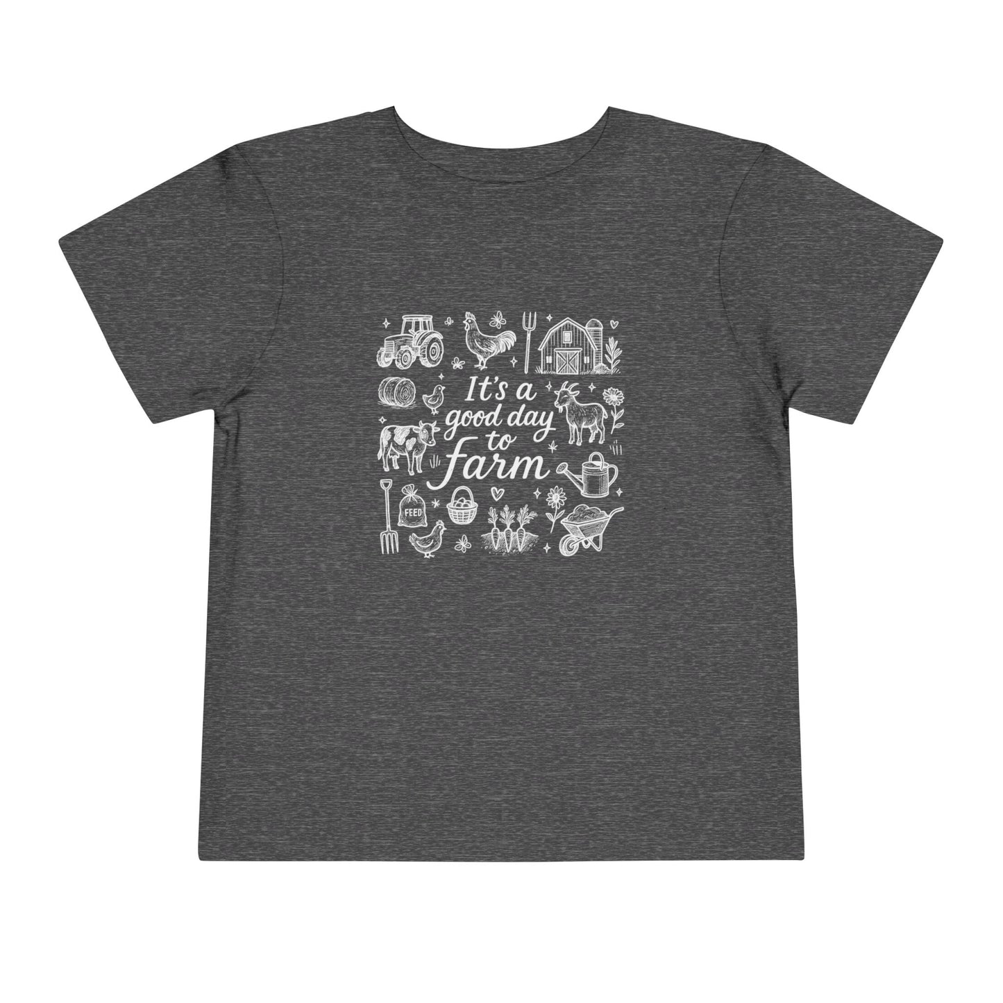 Good Day To Farm - Unisex Toddler/Kid - Front Print on Light & Dark Tees👕