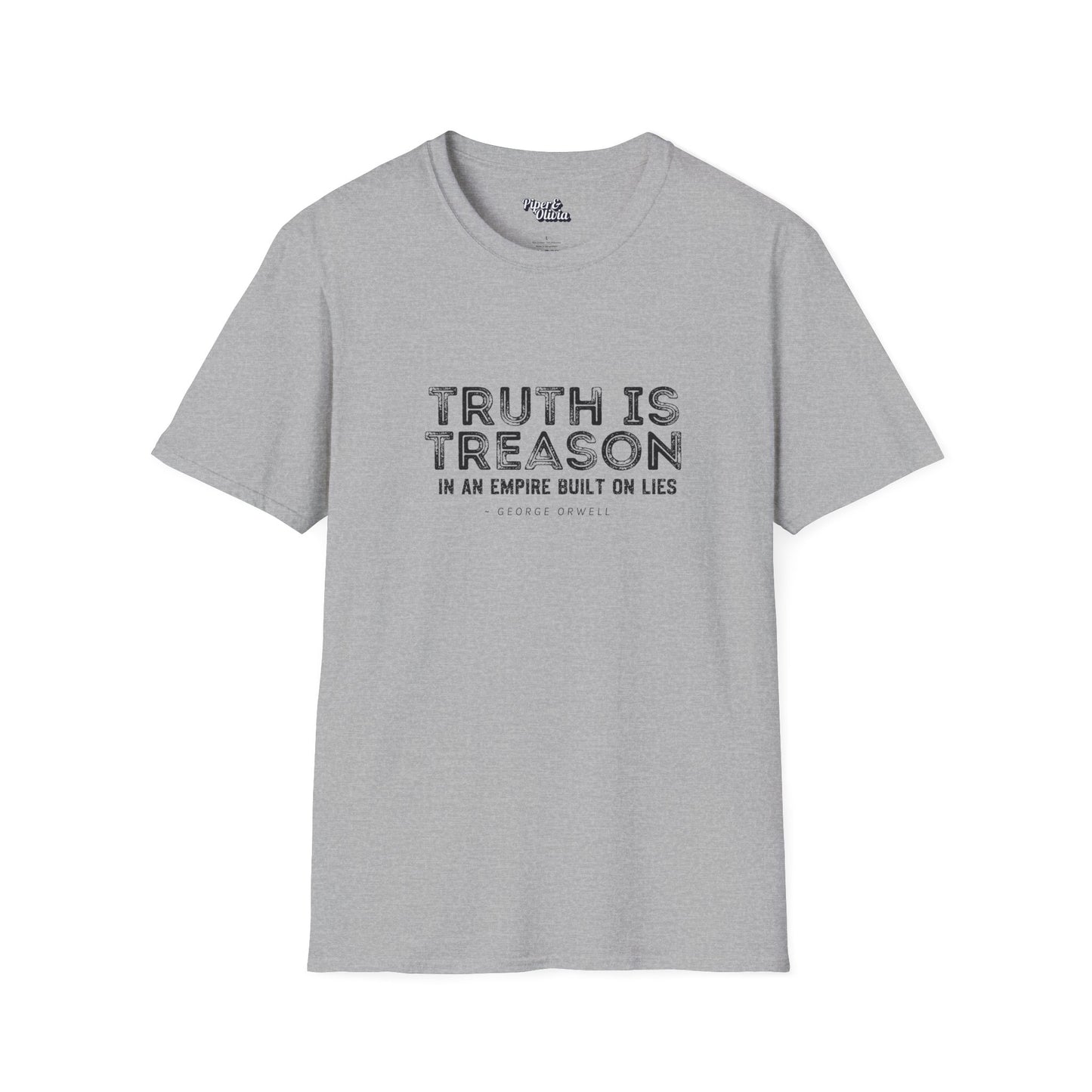 Truth Is Treason - Unisex - Front & Back Print On Dark and Light Colored Tee๐