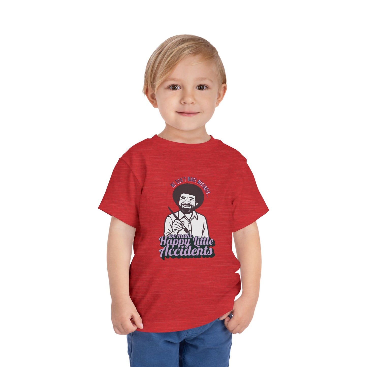 Bob Ross - Unisex Toddler/Kid - Front Print on Light & Dark Tees ๐