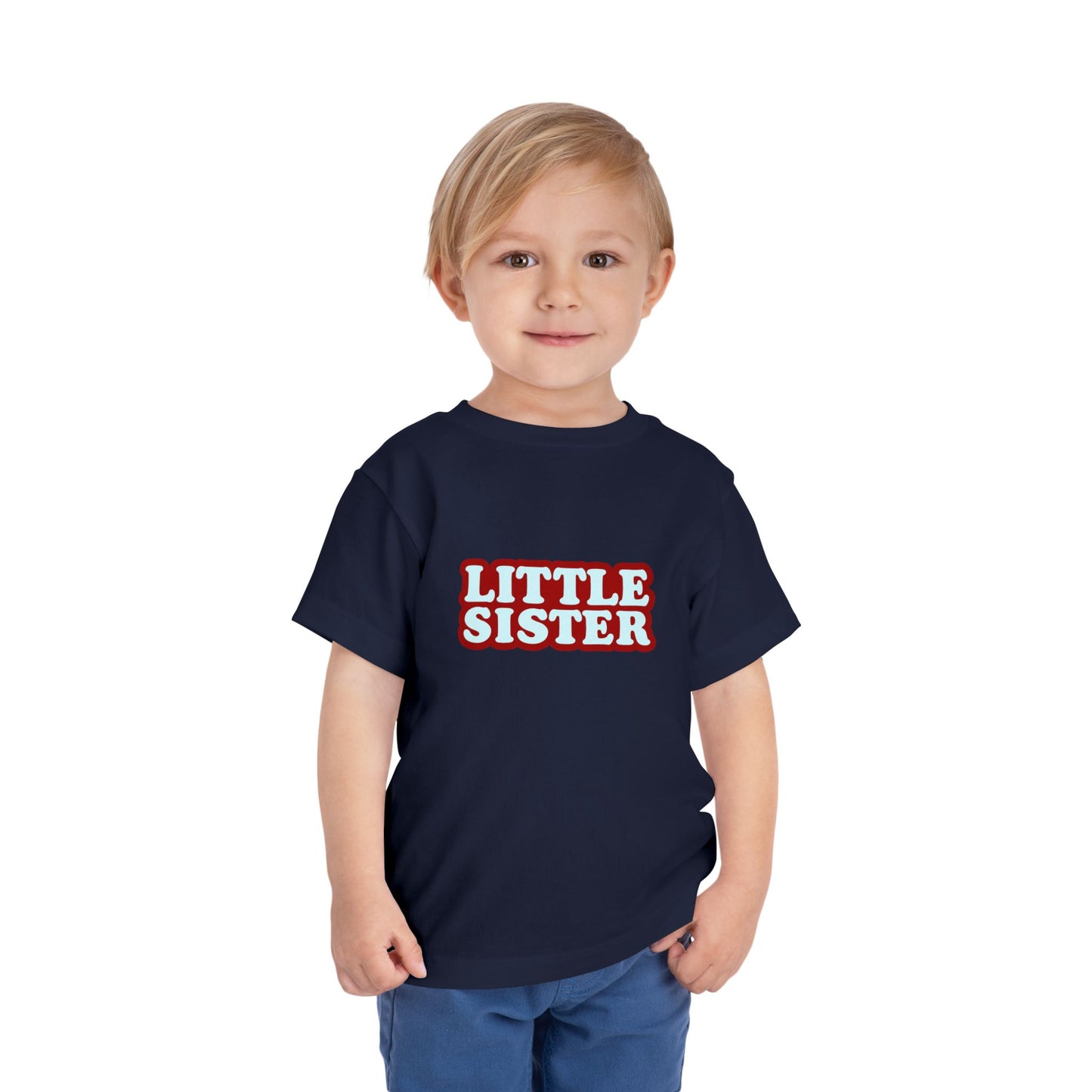 Little Sister - Unisex Toddler/Kid - Front Print on Light & Dark Tees 👕