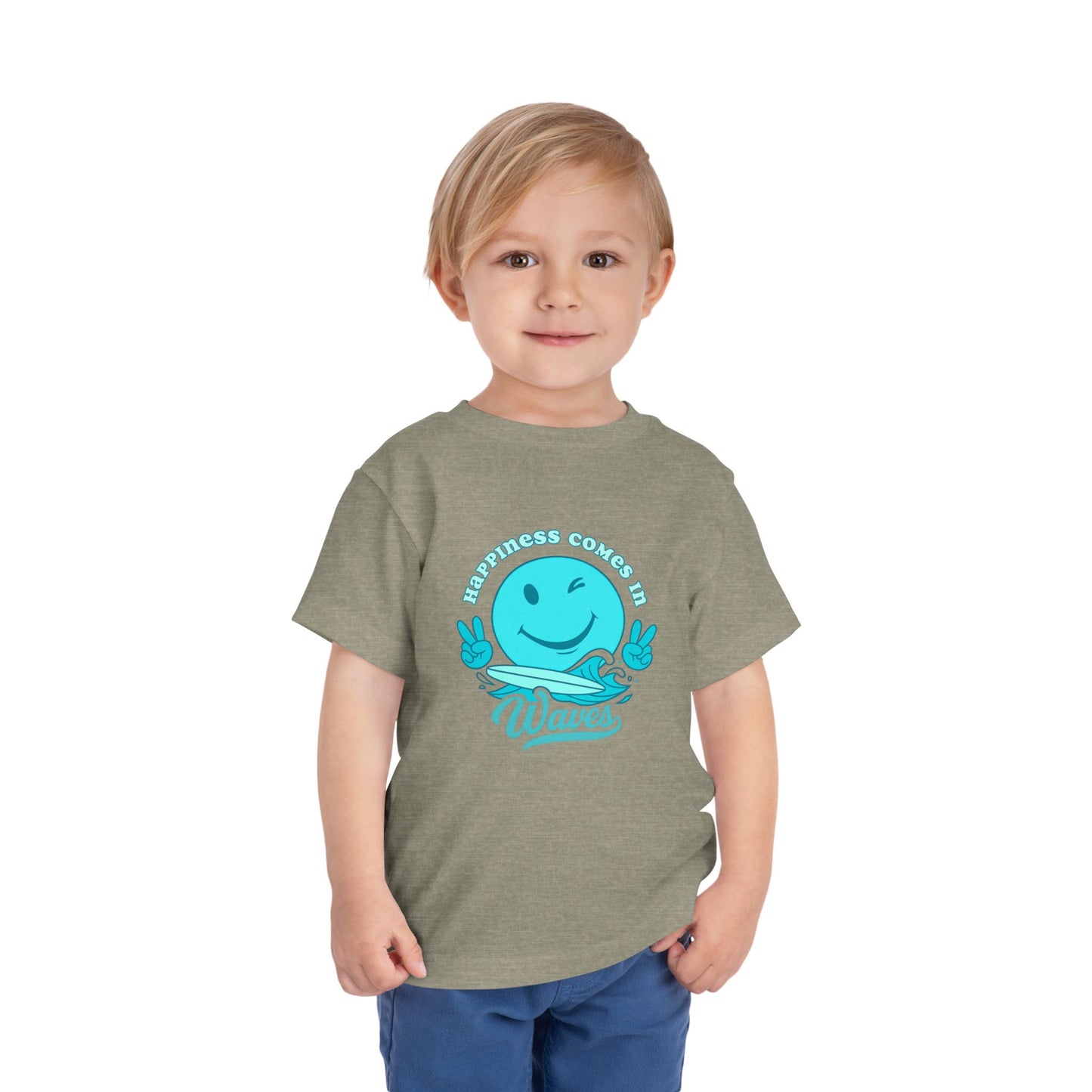 Happiness in Waves- Toddler/Kid - on Light & Dark Tees👕
