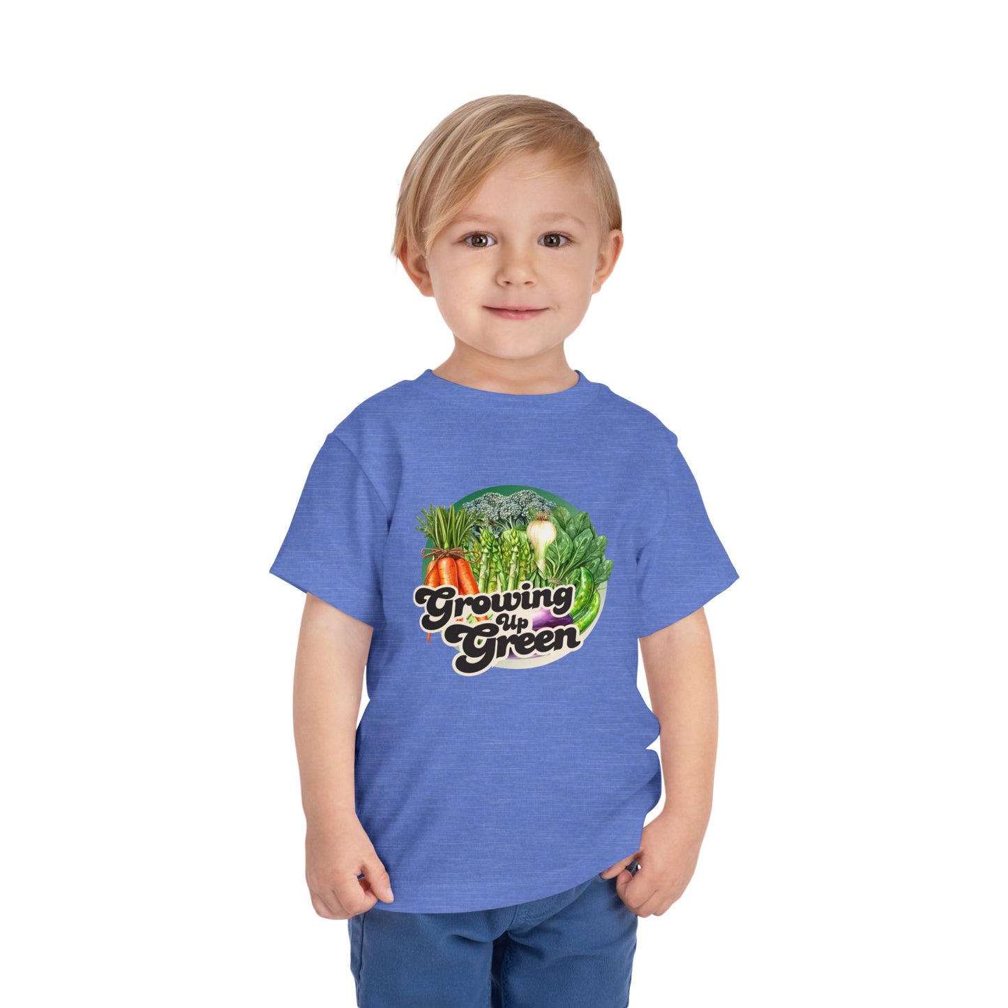 Growing Up Green - Unisex Toddler/Kid - Front Print on Light & Dark Tees👕
