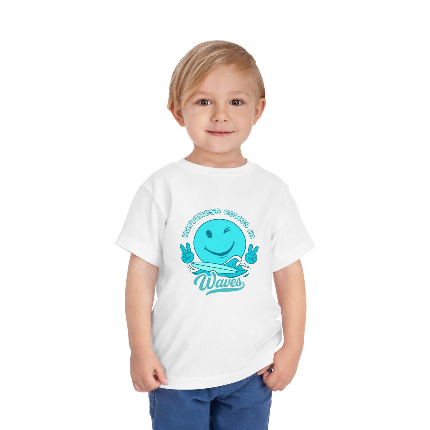 Happiness in Waves- Toddler/Kid - on Light & Dark Tees👕