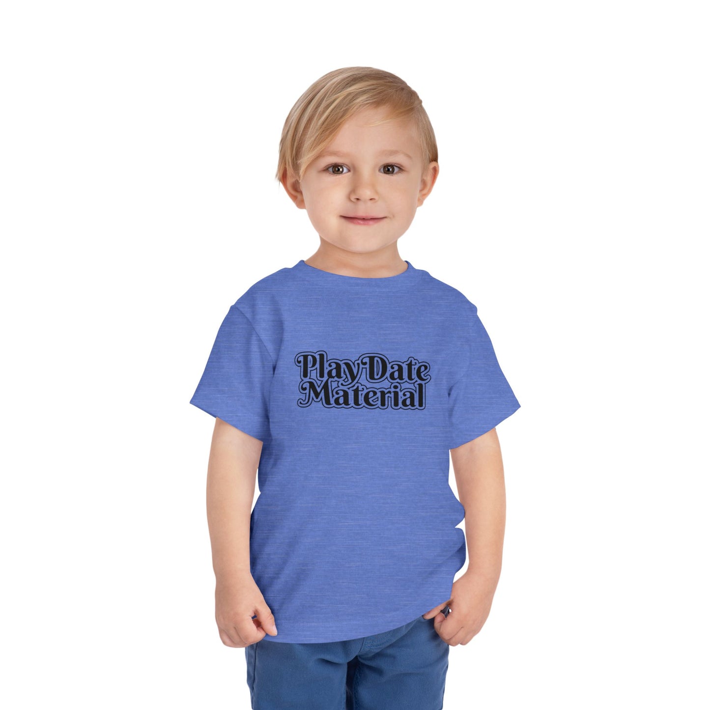 Play Date Material - Toddler/Kid - Front Print on Light & Dark Tees👕