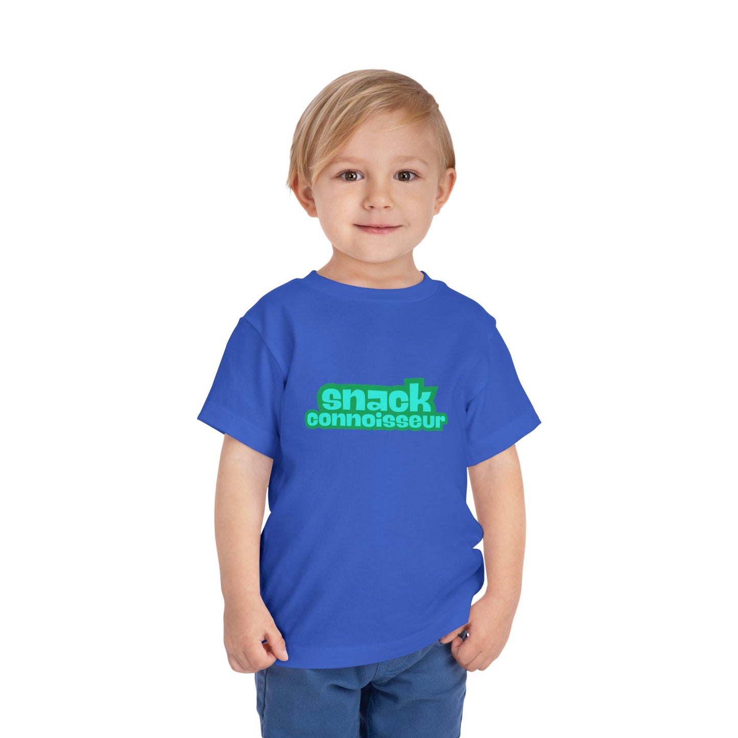 Snack Connoisseur - Unisex Toddler/Kid - Front Print on Light & Dark Tees 👕