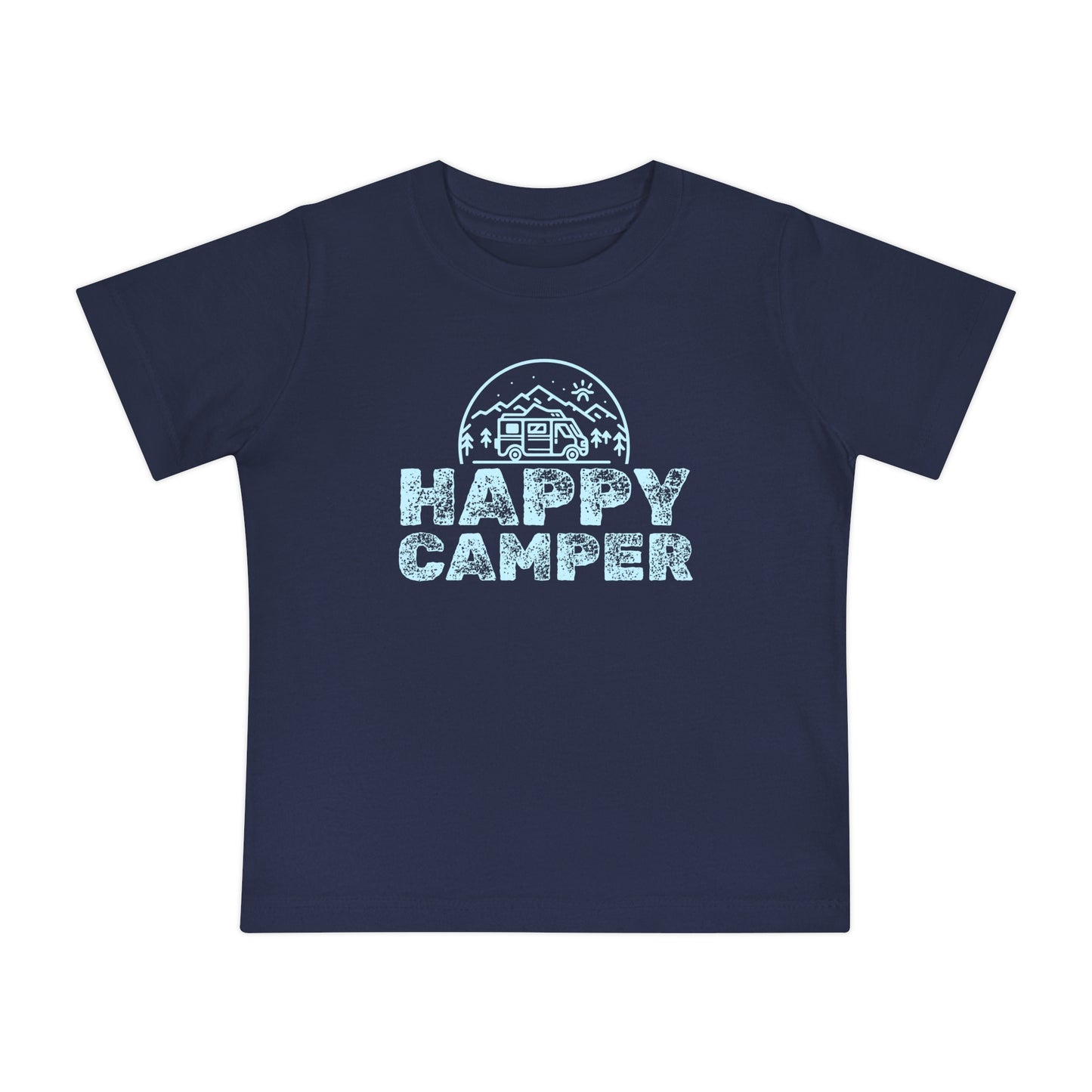 Happy Camper - Unisex Baby/Toddler - on Light & Dark Tees👕