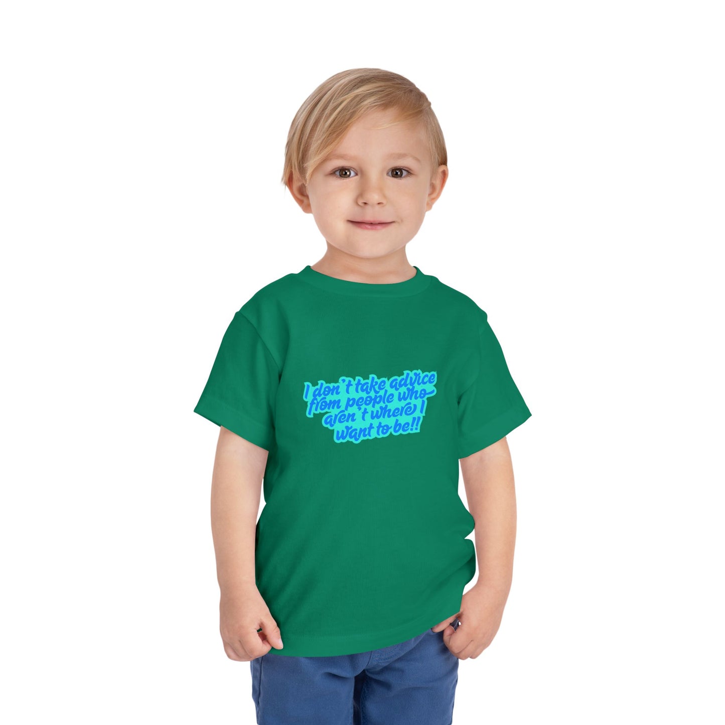 I Don't Take Advice - Toddler - Front & Back Print on Light & Dark Tees👕