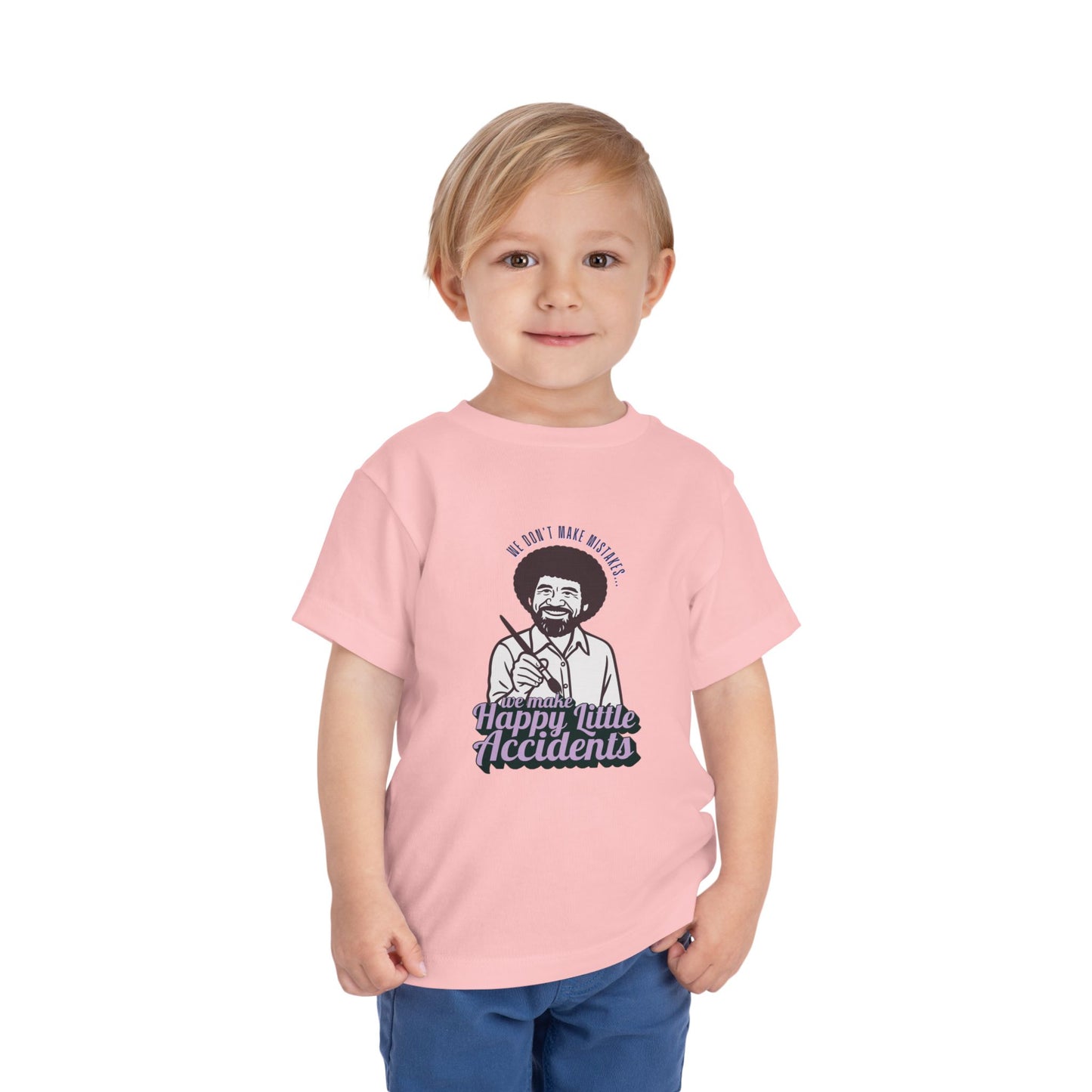 Bob Ross - Unisex Toddler/Kid - Front Print on Light & Dark Tees ๐