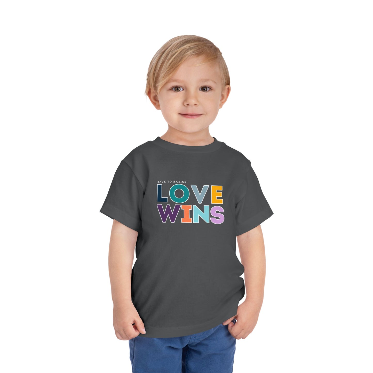 Love Wins - Unisex Toddler/Kid - Front Print on Light & Dark Tees👕
