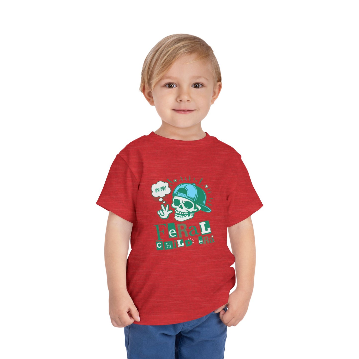 Feral Child - Unisex Toddler/Kid - Front Print on Light & Dark Tees 👕