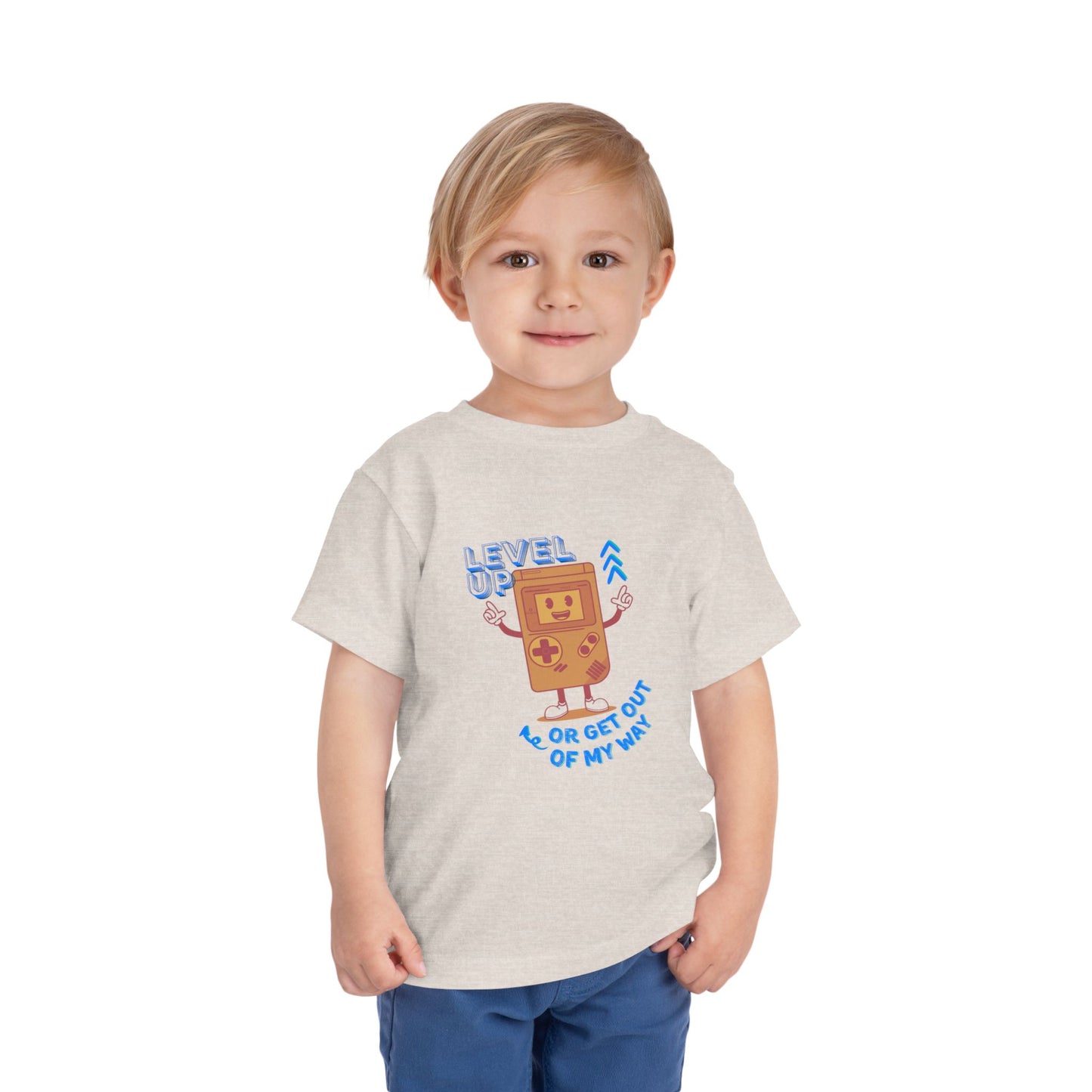 Level Up - Unisex Toddler/Kid - Front Print on Light & Dark Tees ๐