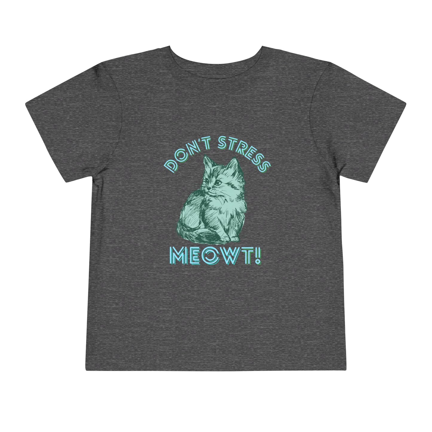 Stress Meowt - Unisex Toddler/Kid - Front Print on Light & Dark Tees 👕