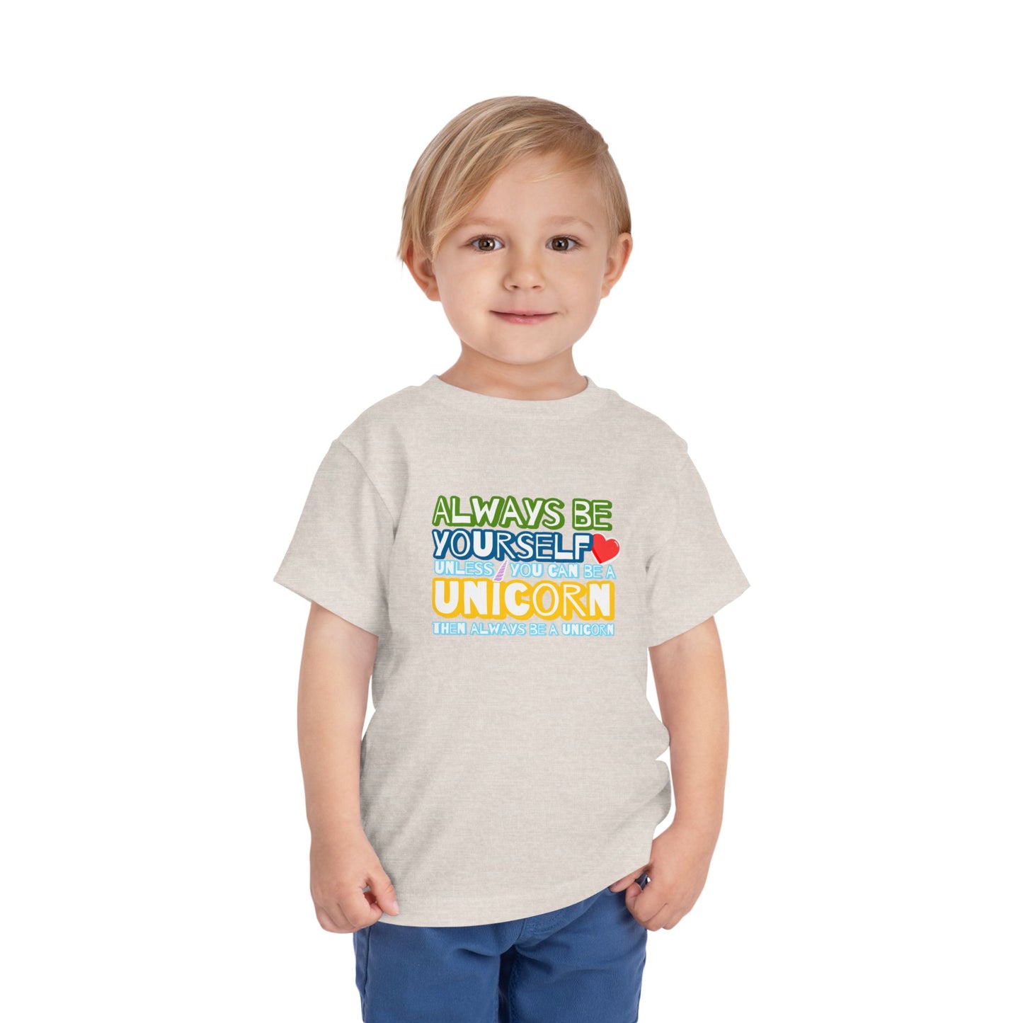 Be A Unicorn - Unisex Toddler/Kid - Front Print on Light & Dark Tees👕