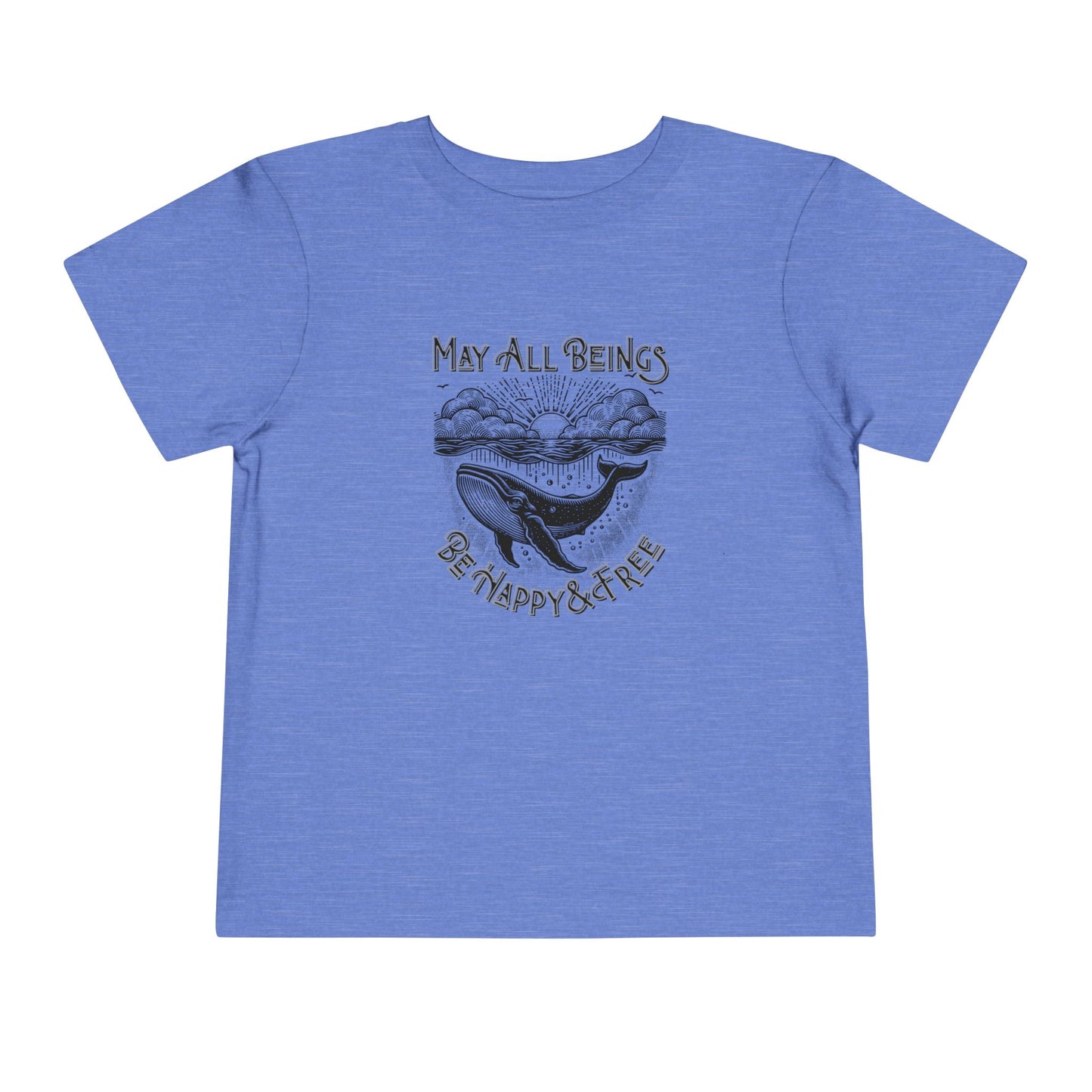 Happy & Free - Unisex Toddler/Kid - Front Print on Light & Dark Tees👕