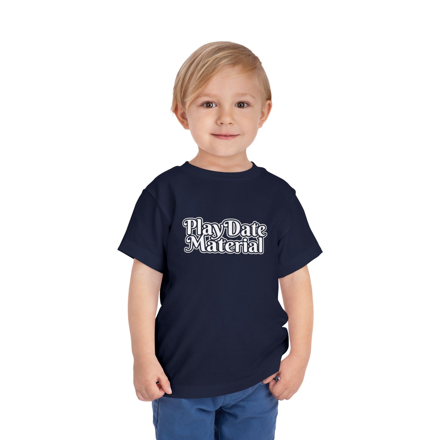Play Date Material - Toddler/Kid - Front Print on Light & Dark Tees👕