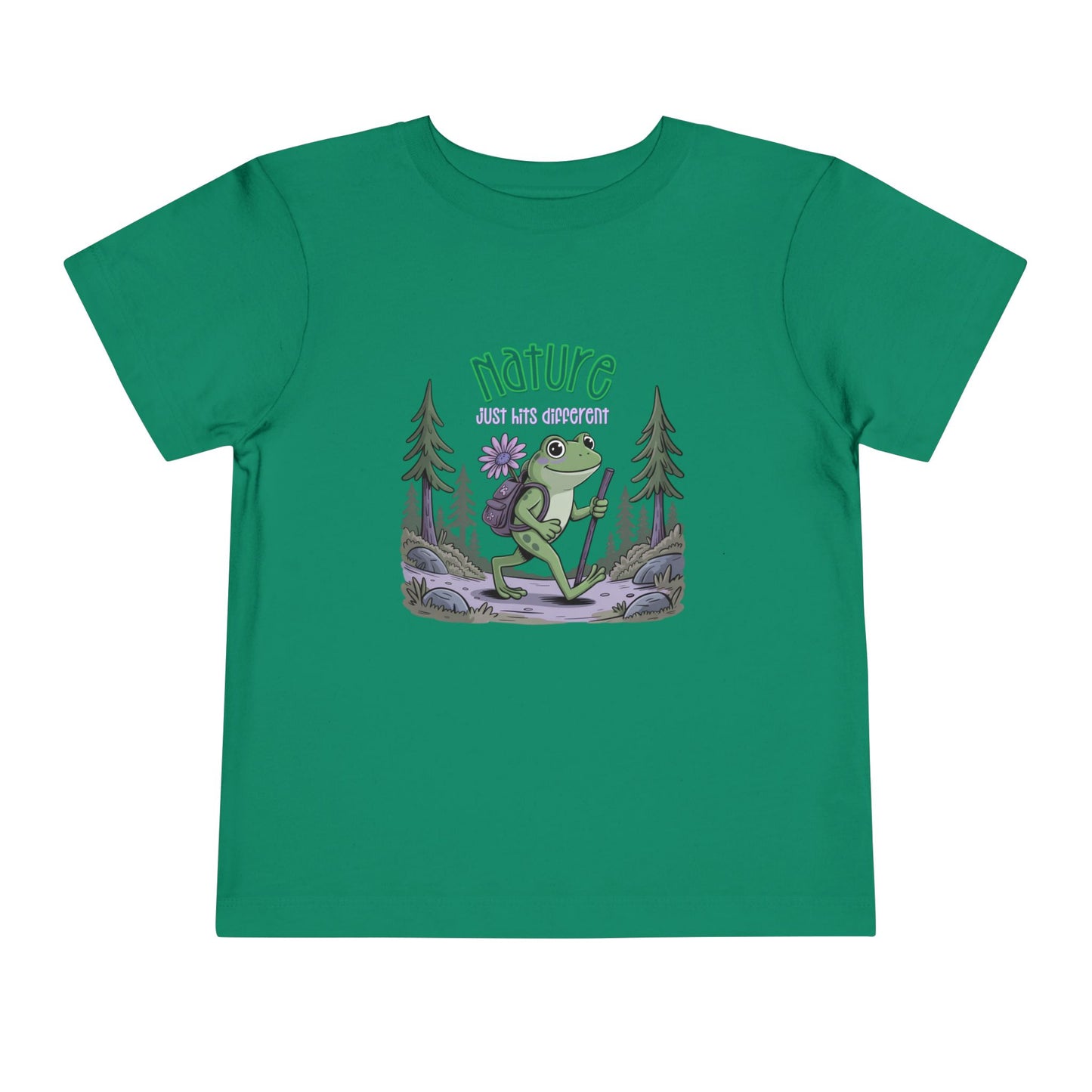 Nature Hits Different - Unisex Toddler/Kid - Front Print on Light & Dark Tees 👕