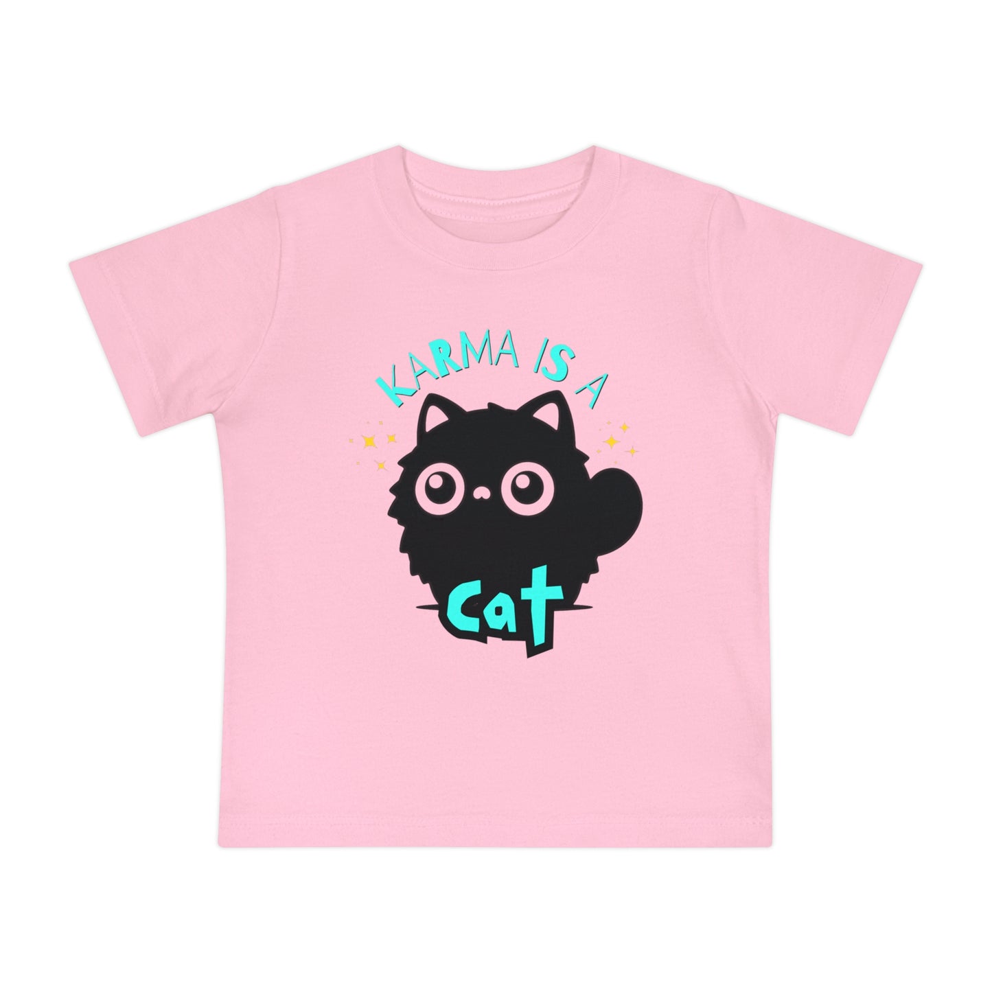 Karma is a Cat - Unisex Baby/Toddler - on Light & Dark Tees👕