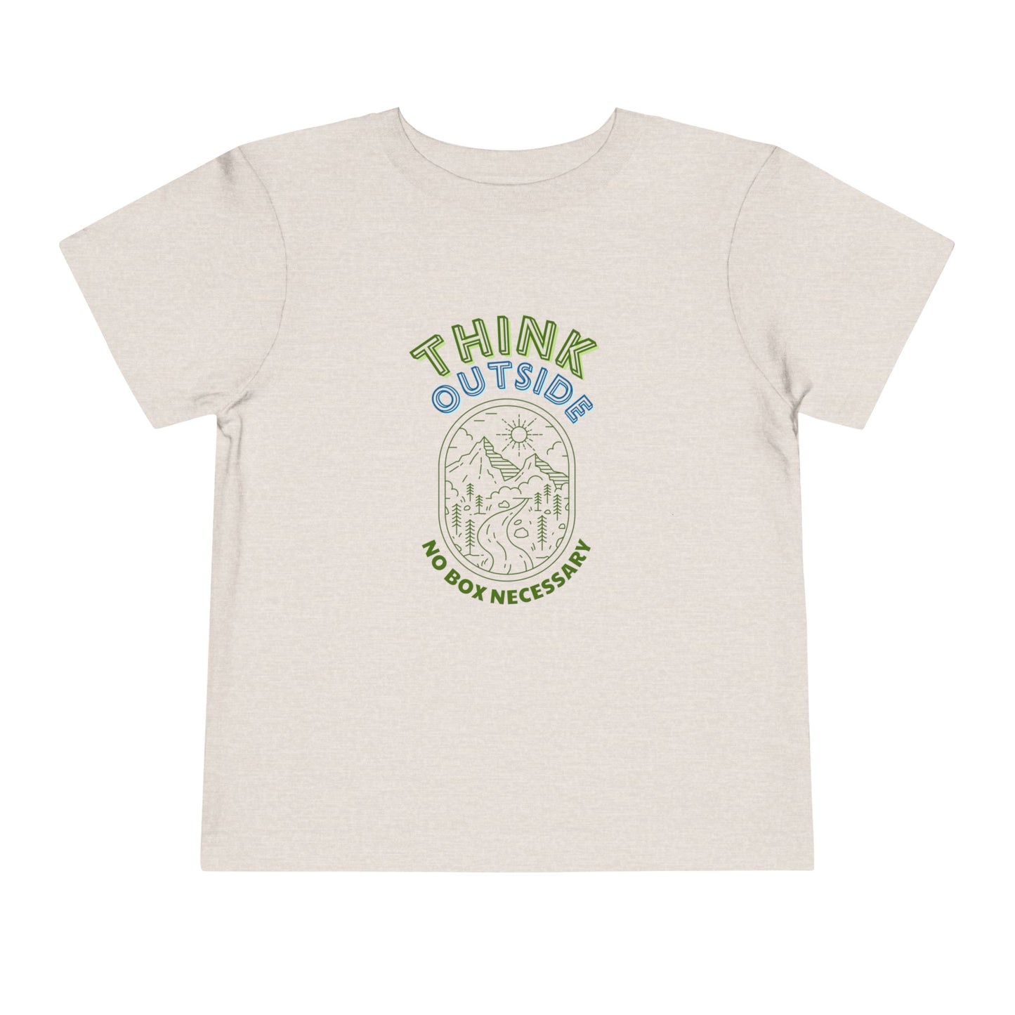 Think Outside - Unisex Toddler/Kids - Front Print on Light & Dark Tees👕