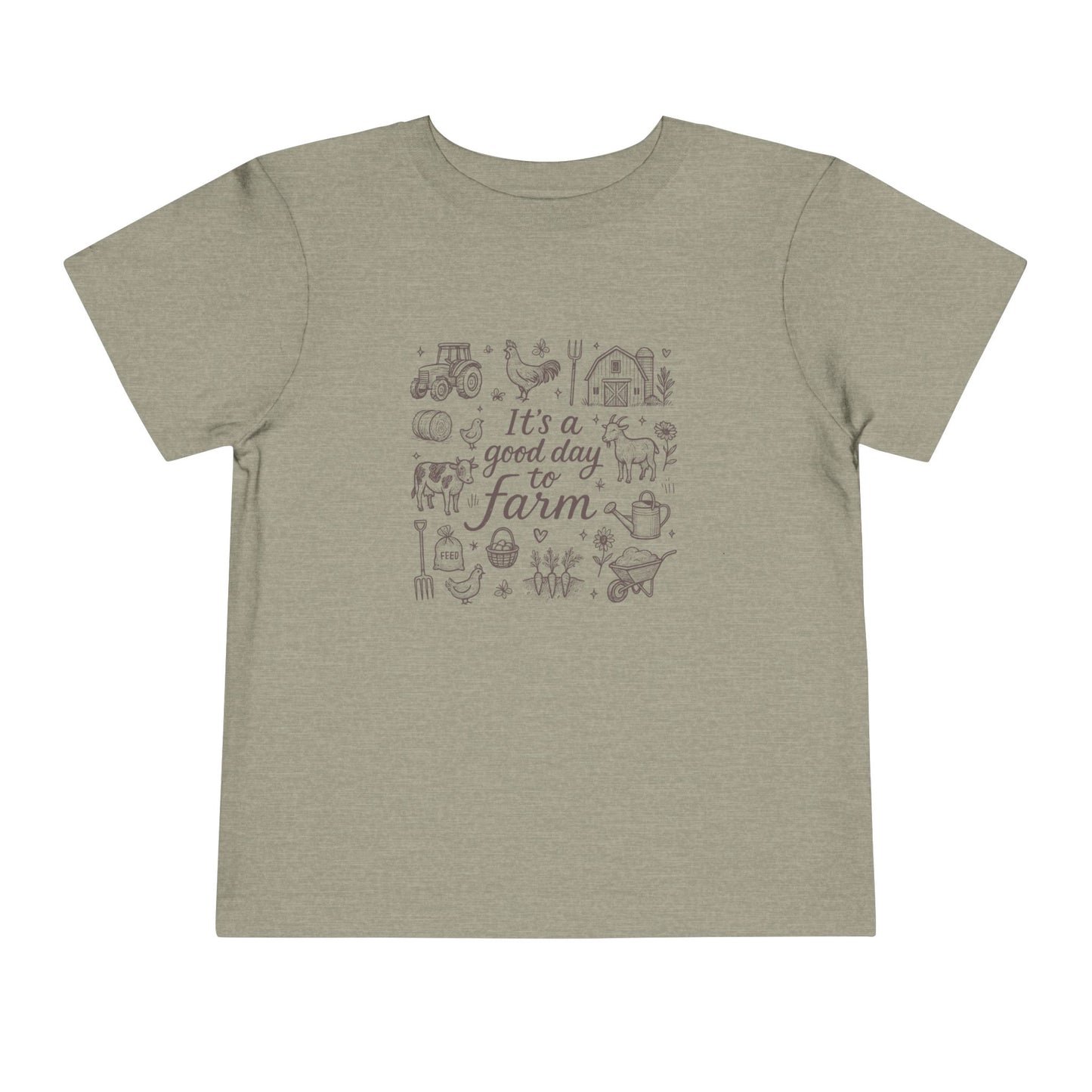 Good Day To Farm - Unisex Toddler/Kid - Front Print on Light & Dark Tees👕