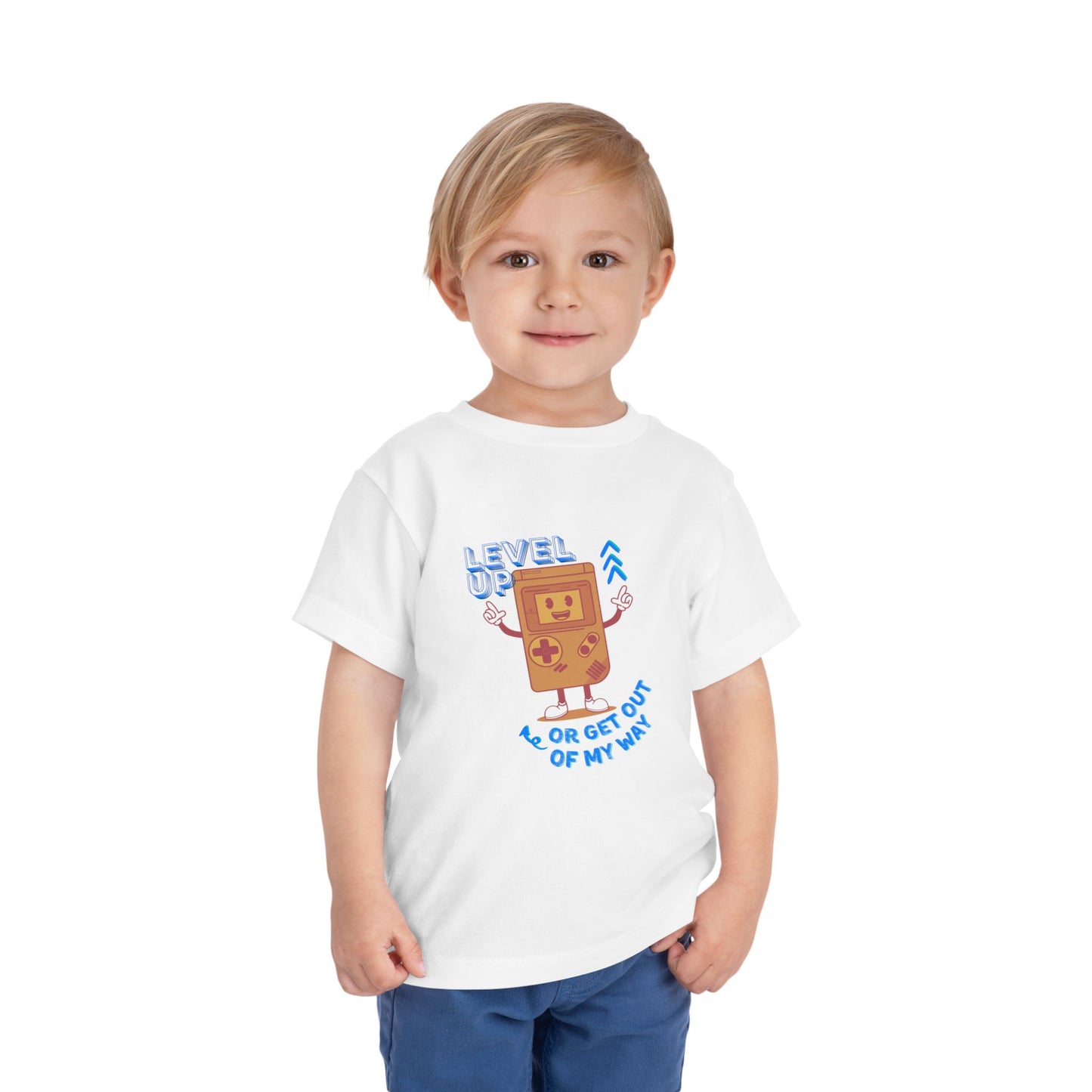 Level Up - Unisex Toddler/Kid - Front Print on Light & Dark Tees ๐