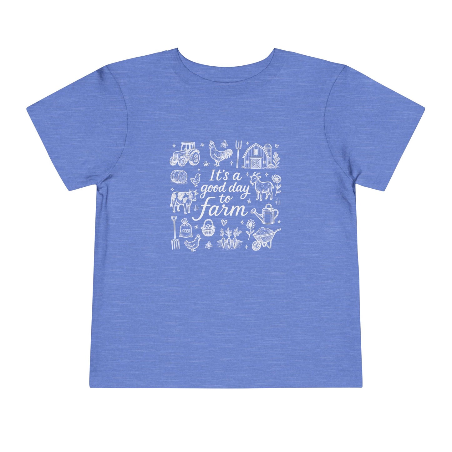 Good Day To Farm - Unisex Toddler/Kid - Front Print on Light & Dark Tees👕