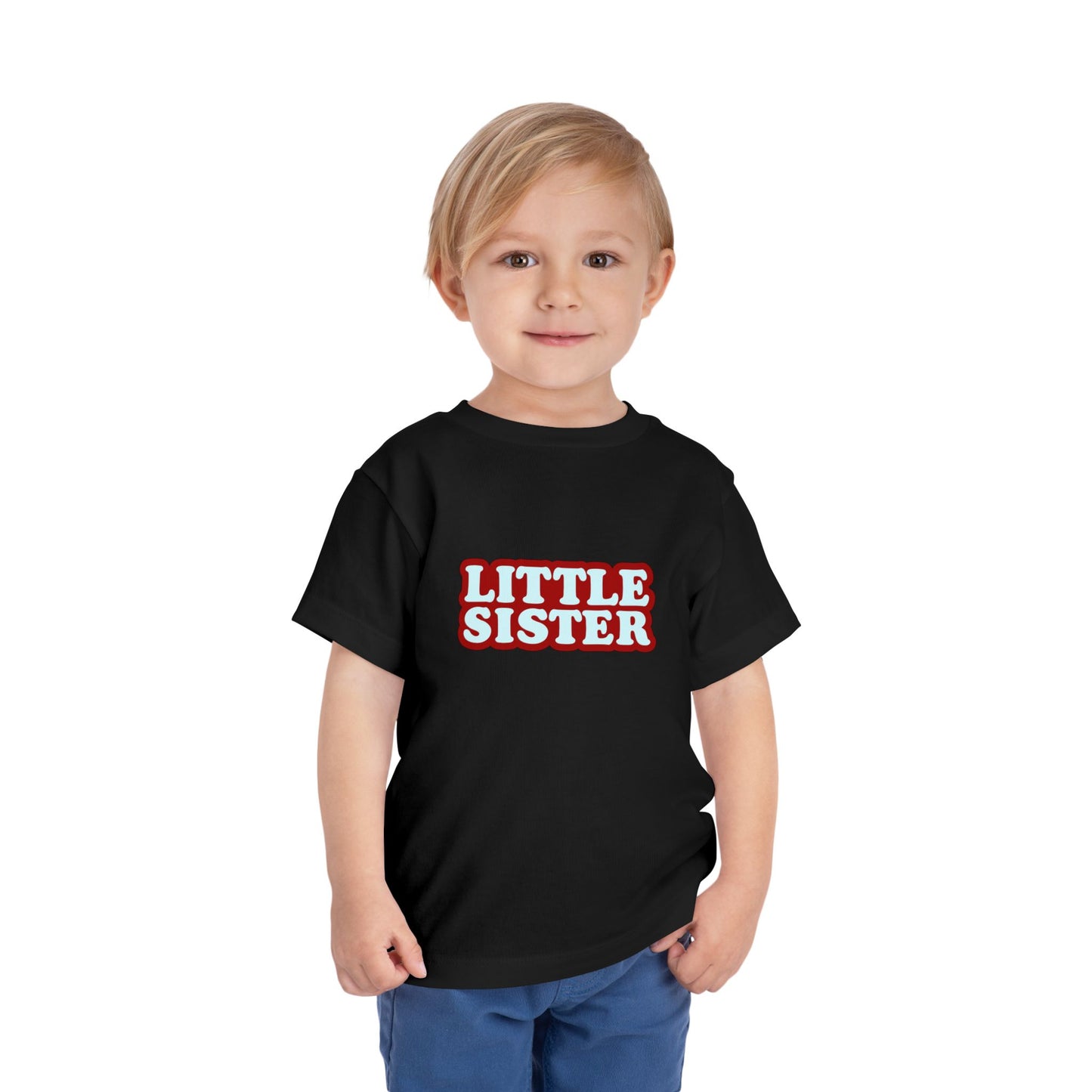 Little Sister - Unisex Toddler/Kid - Front Print on Light & Dark Tees 👕