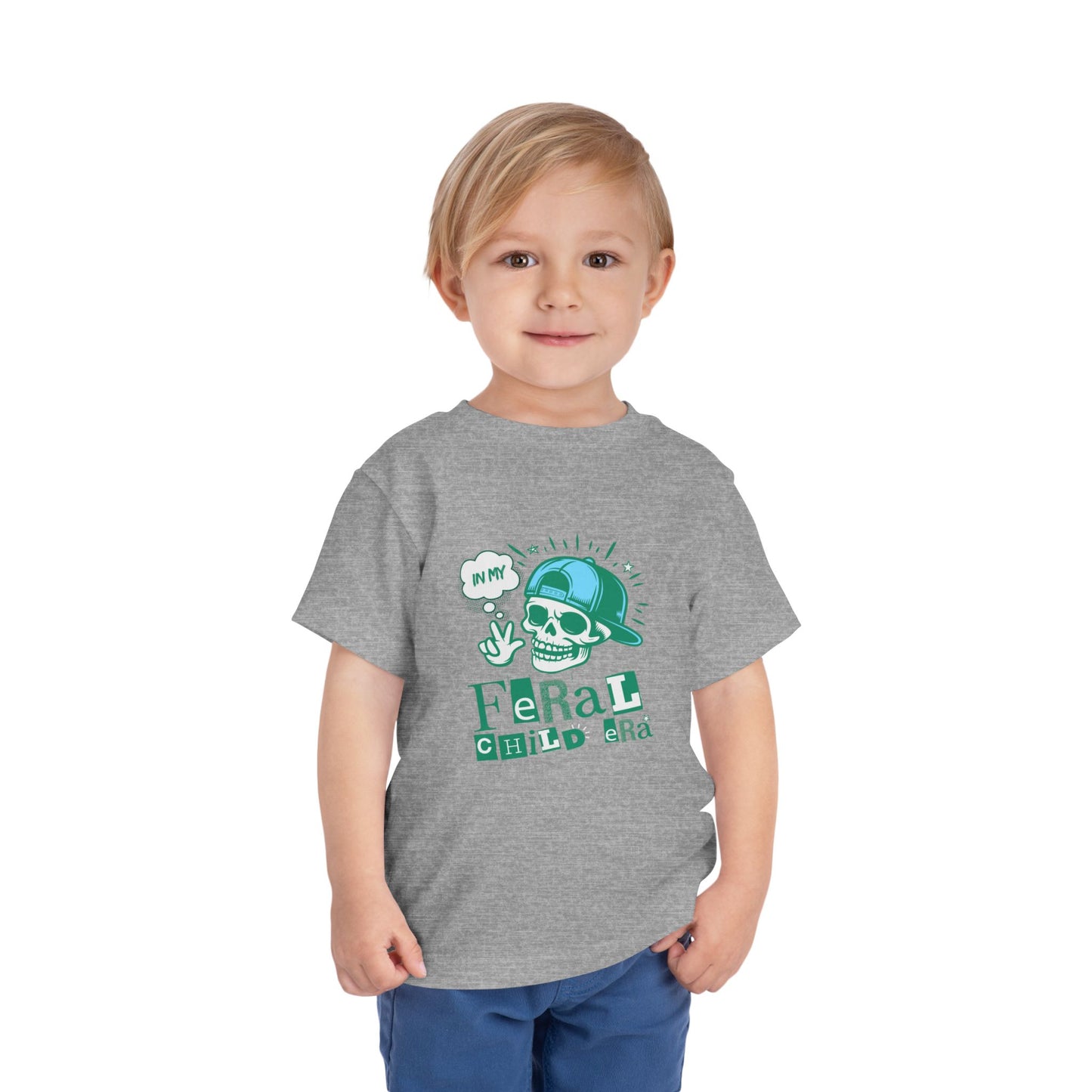 Feral Child - Unisex Toddler/Kid - Front Print on Light & Dark Tees 👕